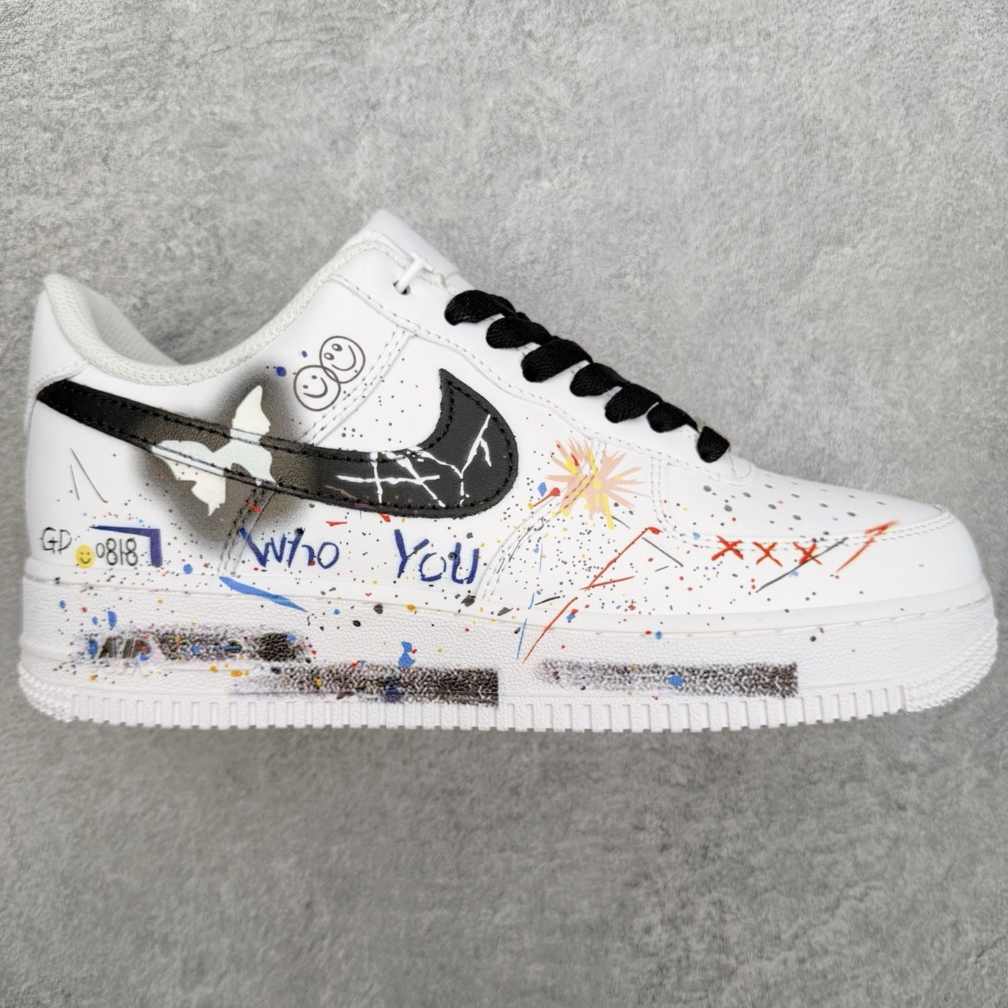 NK Air Force 1´07 Low 空军一号百搭休闲运动板鞋 DIY得物定制配色 柔软、弹性十足