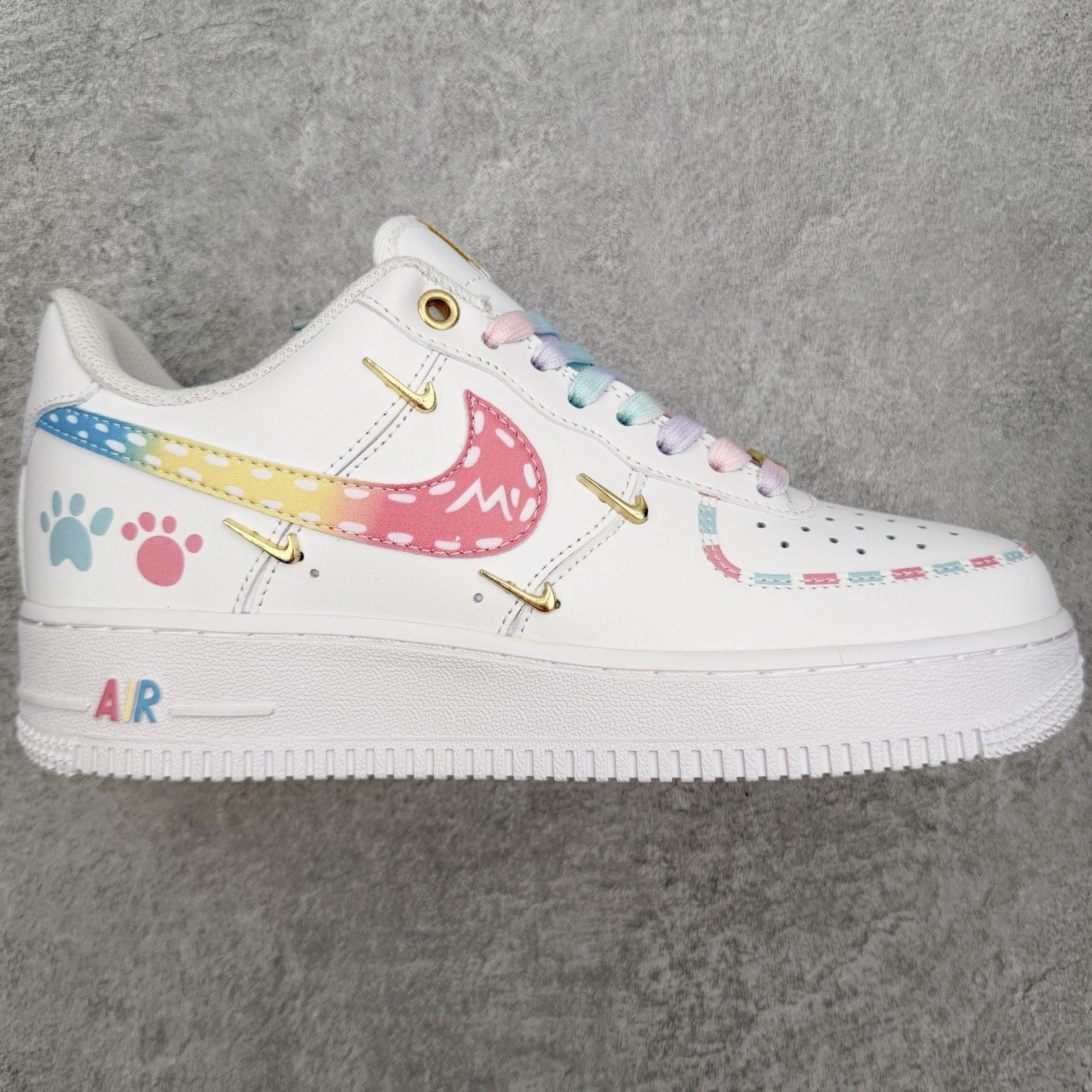 NK Air Force 1´07 Low 空军一号百搭休闲运动板鞋 DIY得物定制配色 柔软、弹性十足