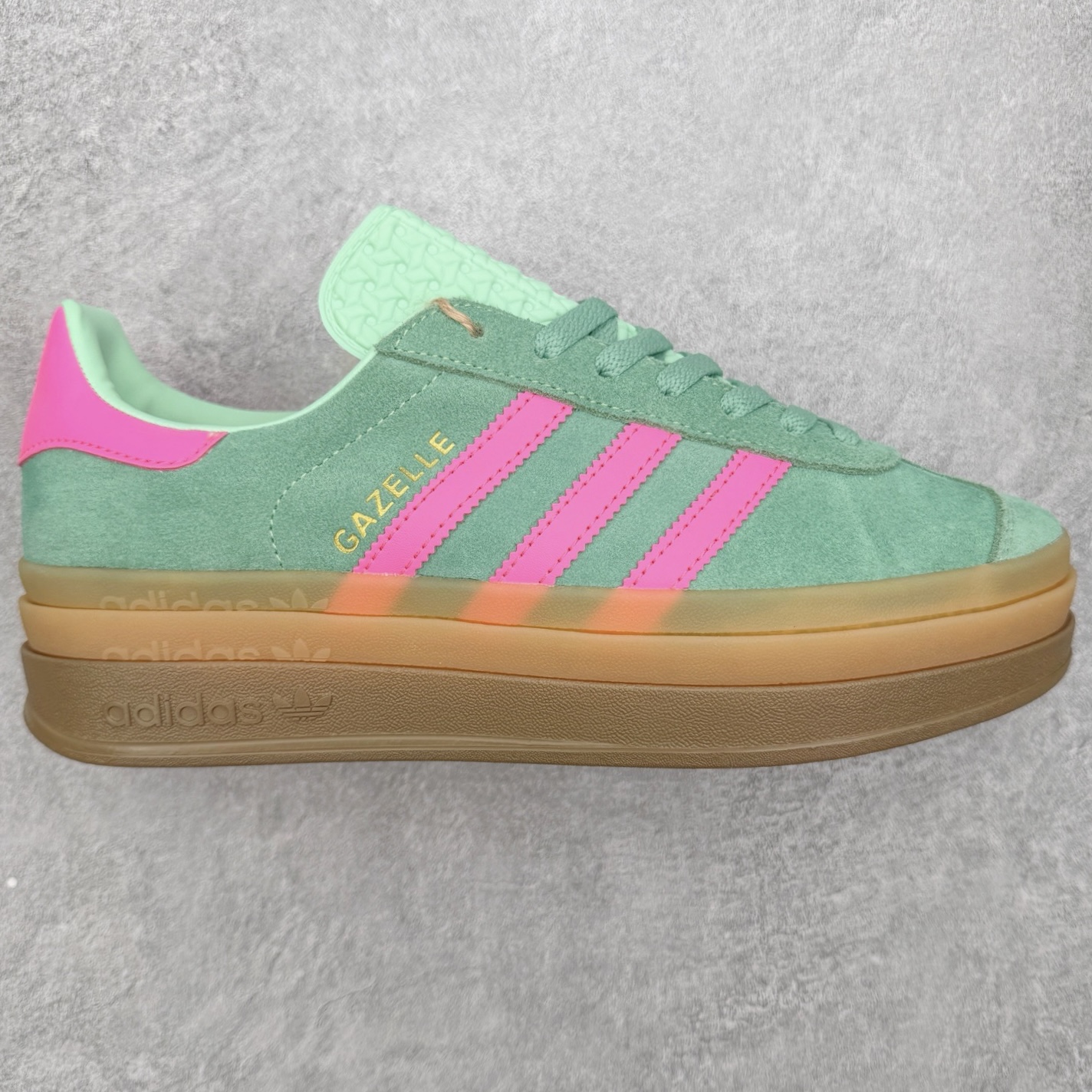 ＃CS纯原福利‼️ AD Originals Gazelle Bold W 羚羊松糕系列复古百搭厚底增高低帮休闲运动板鞋