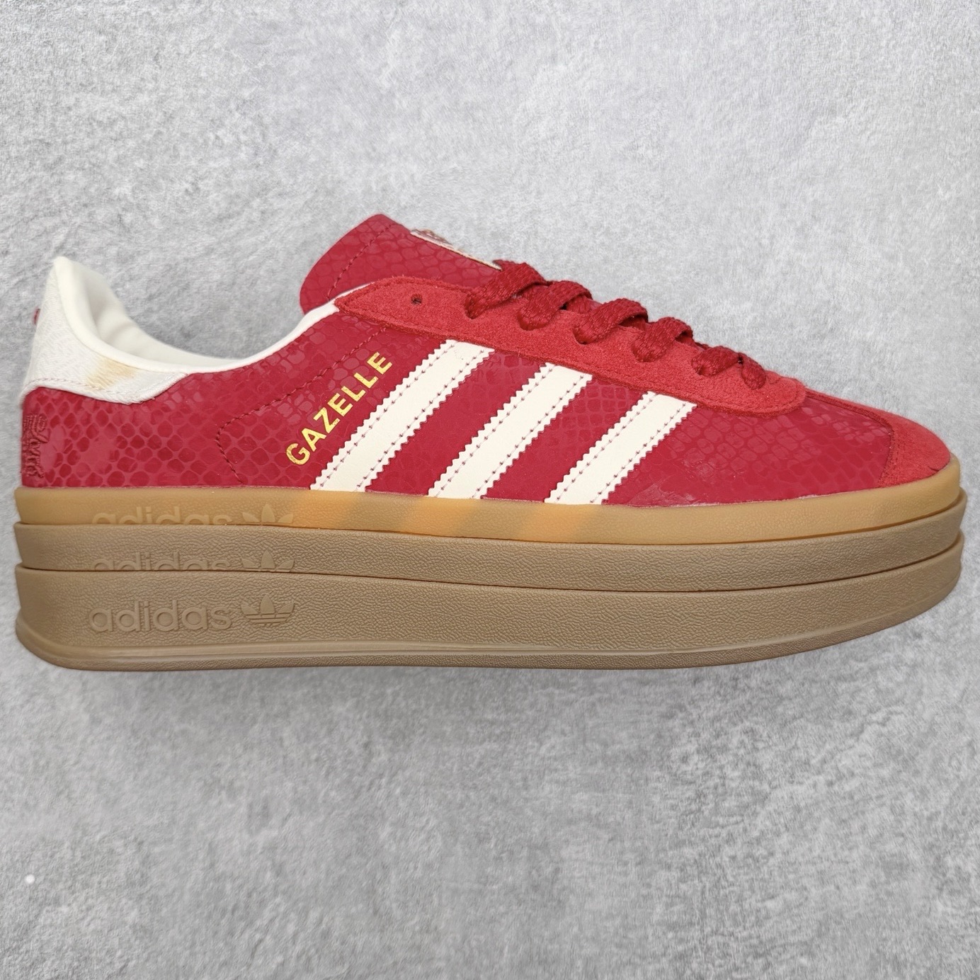 ＃CS纯原福利‼️ AD Originals Gazelle Bold W 羚羊松糕系列复古百搭厚底增高低帮休闲运动板鞋