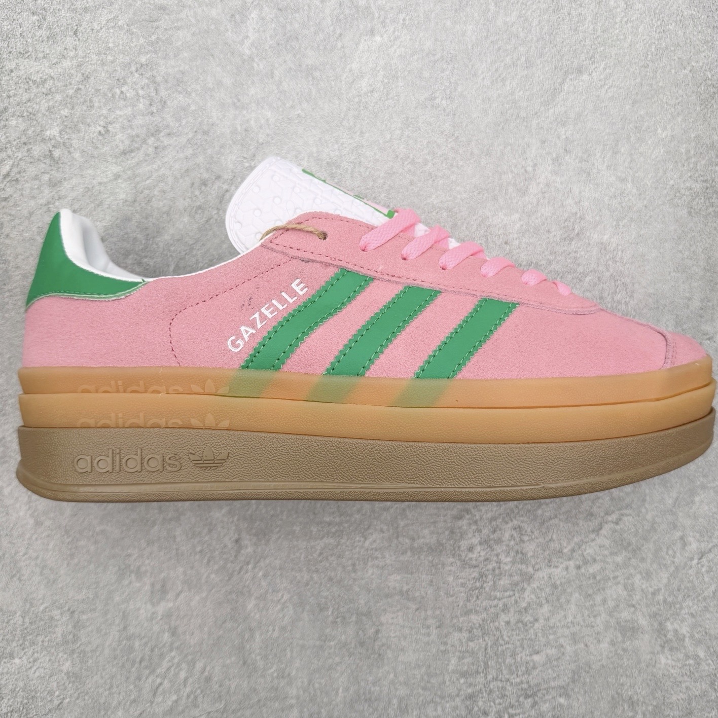 ＃CS纯原福利‼️ AD Originals Gazelle Bold W 羚羊松糕系列复古百搭厚底增高低帮休闲运动板鞋