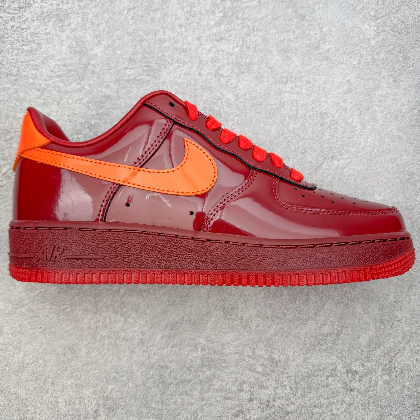 ＃SF外贸特供 NK AIR Force 1 Low 空军一号漆皮 酒红 IO4489-601 独家全新2026档案数据