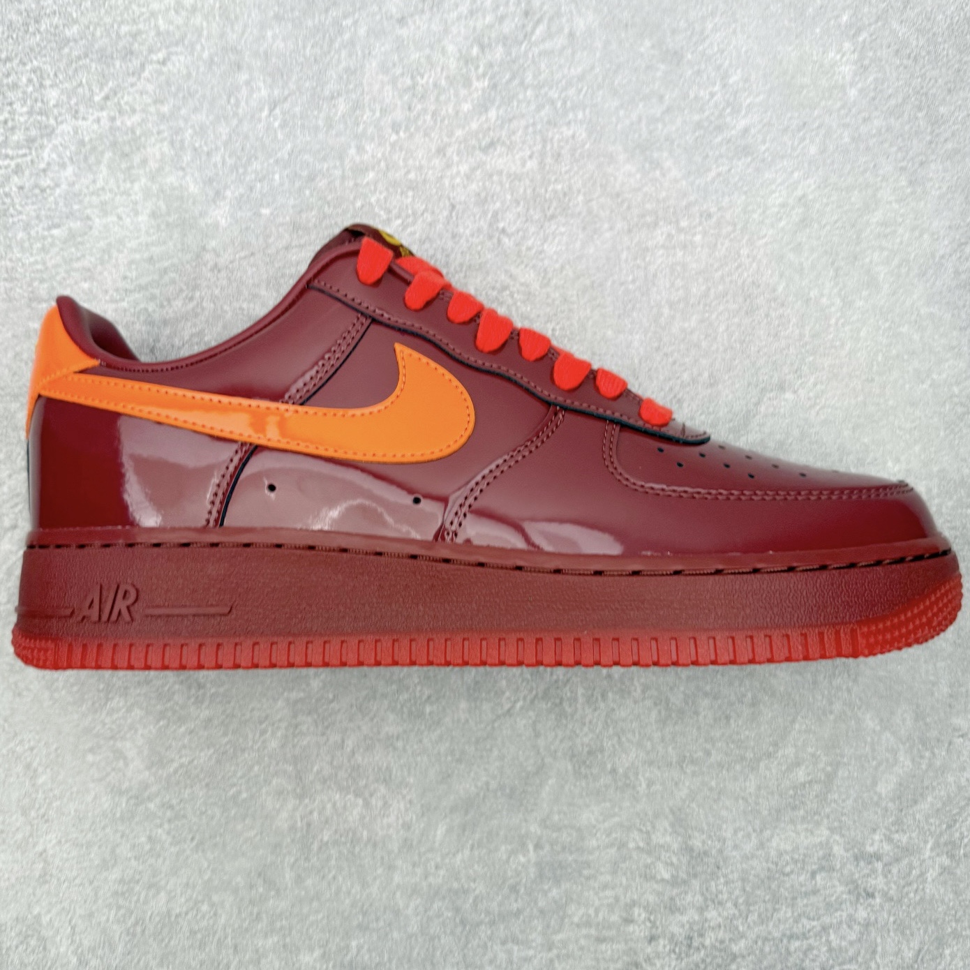 ＃GX纯原 NK AIR Force 1 Low 空军一号漆皮 酒红 IO4489-601 独家全新2026档案数据 原