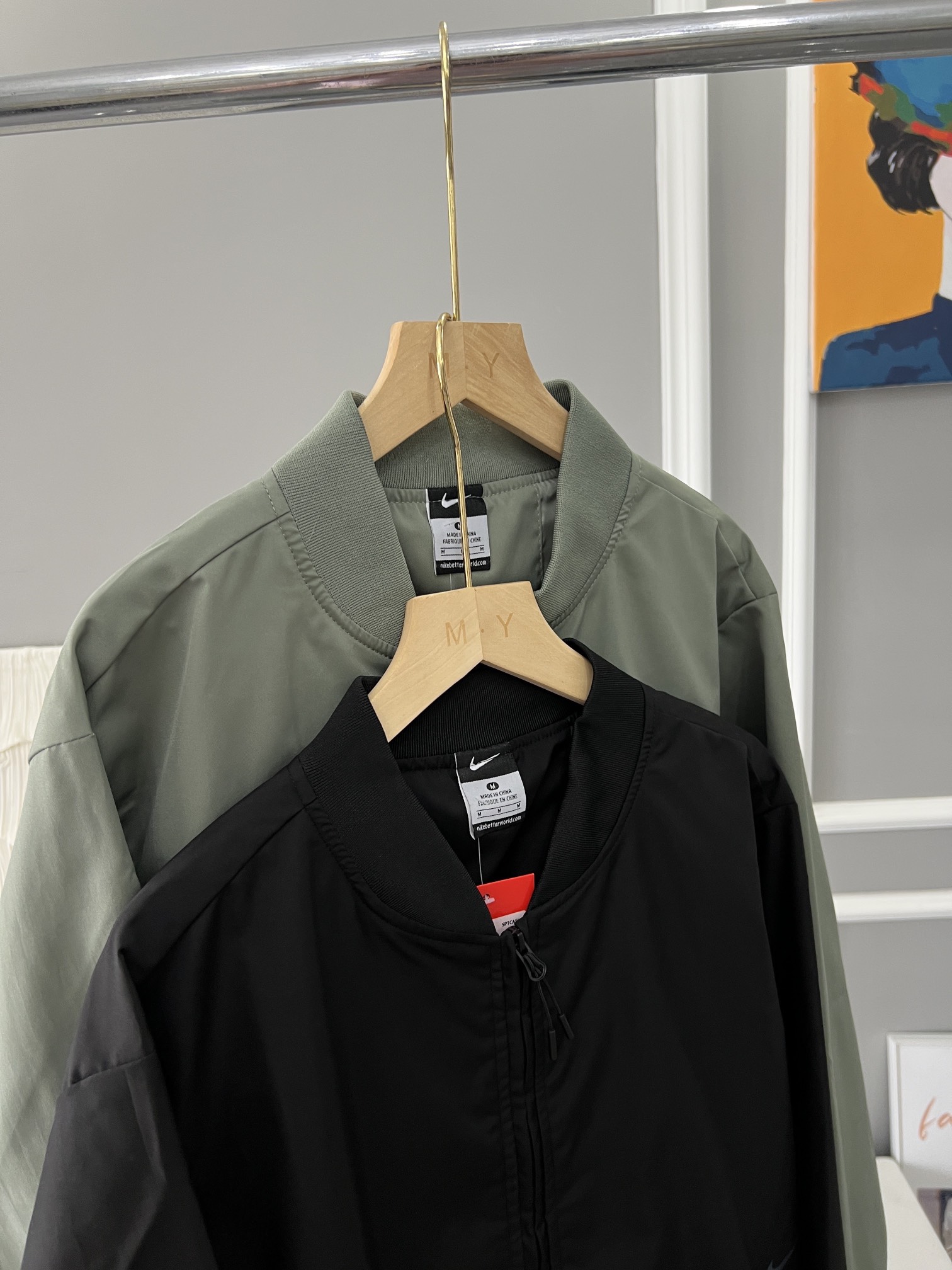 Stylish Sport Baseball Collar Jacket in Oxford Fabric for Men and Women. - 图片 4