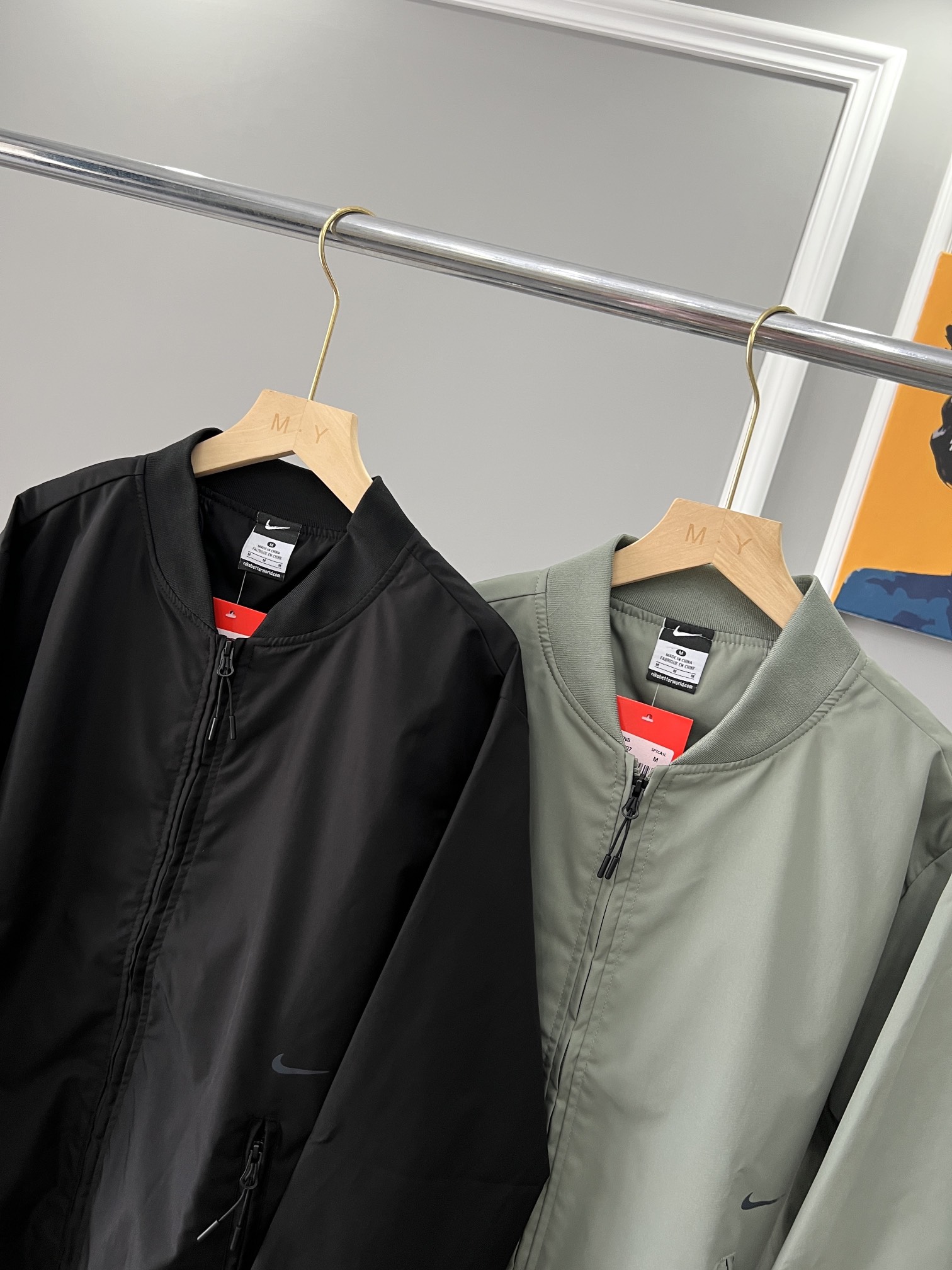 Stylish Sport Baseball Collar Jacket in Oxford Fabric for Men and Women. - 图片 3