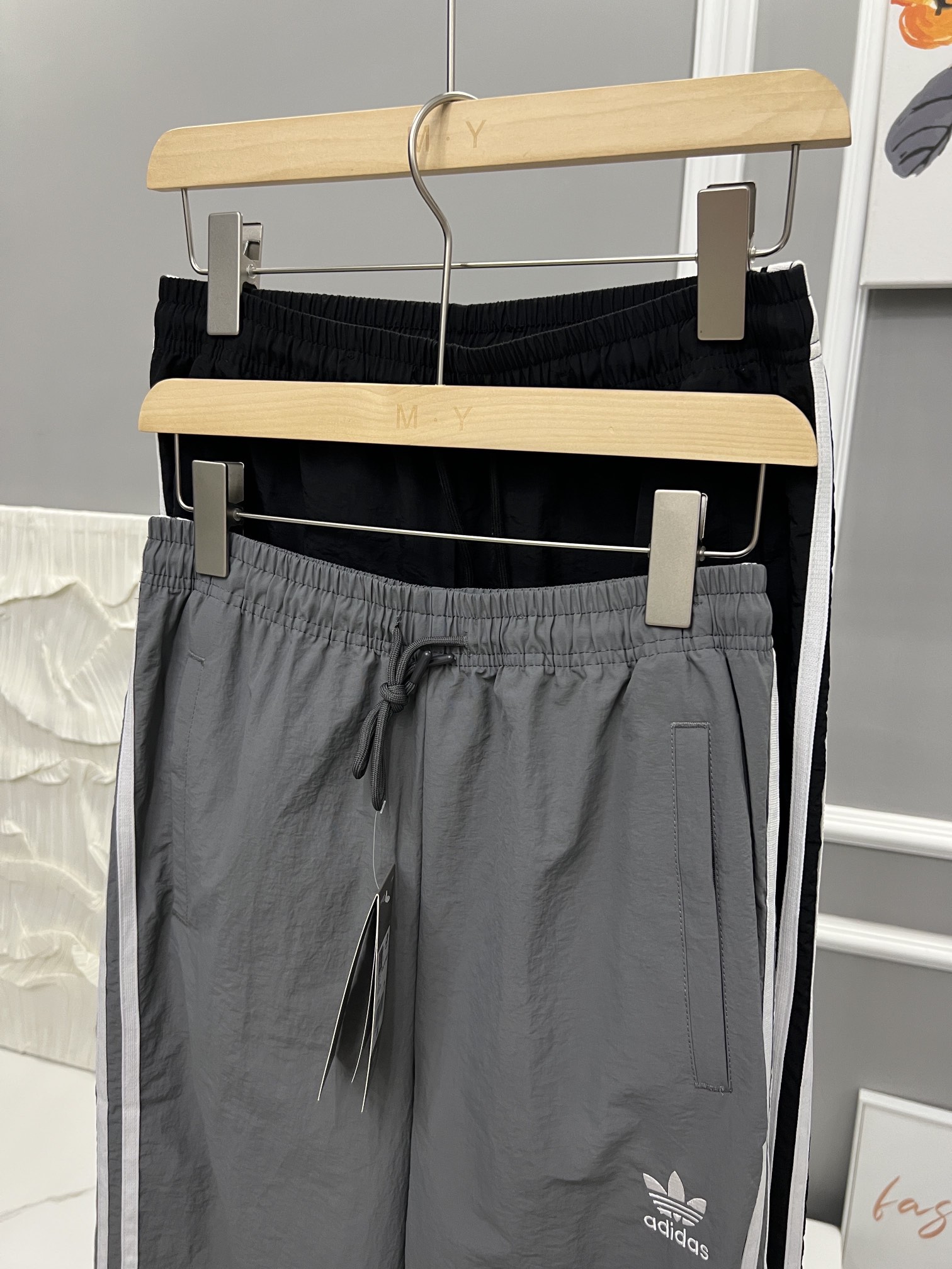 Section number: QX 7478 3-barrel pants for AD/Ten-heraf Colour: Black Grey Sizess-xl - 图片 3