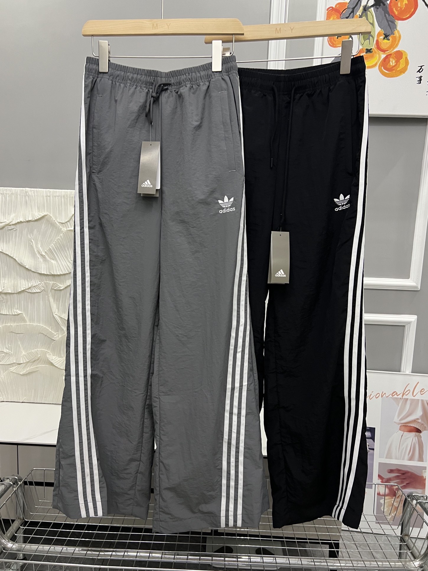 Section number: QX 7478 3-barrel pants for AD/Ten-heraf Colour: Black Grey Sizess-xl