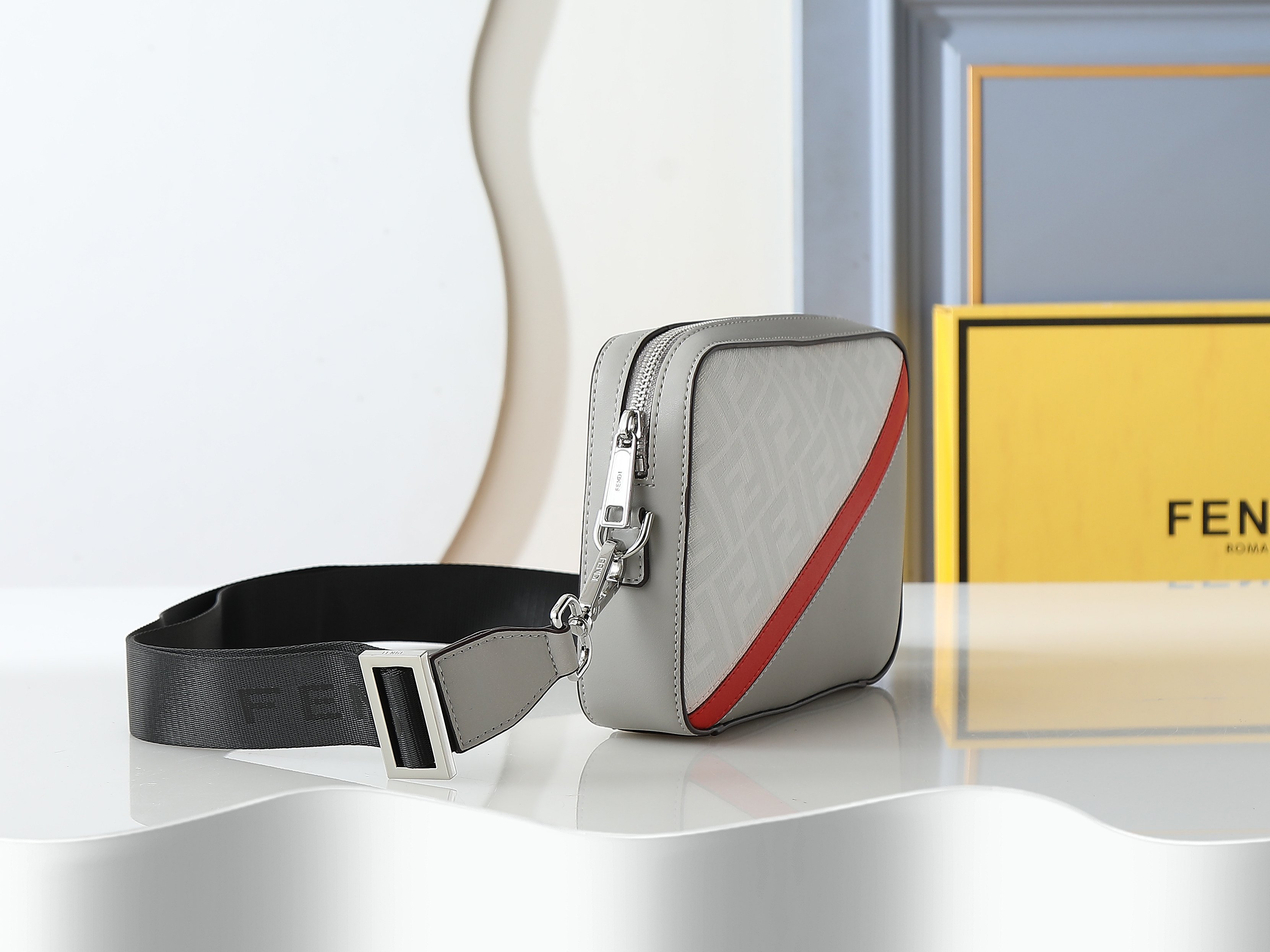 F7M0286 Compact Shoulder Bag with FF Pattern