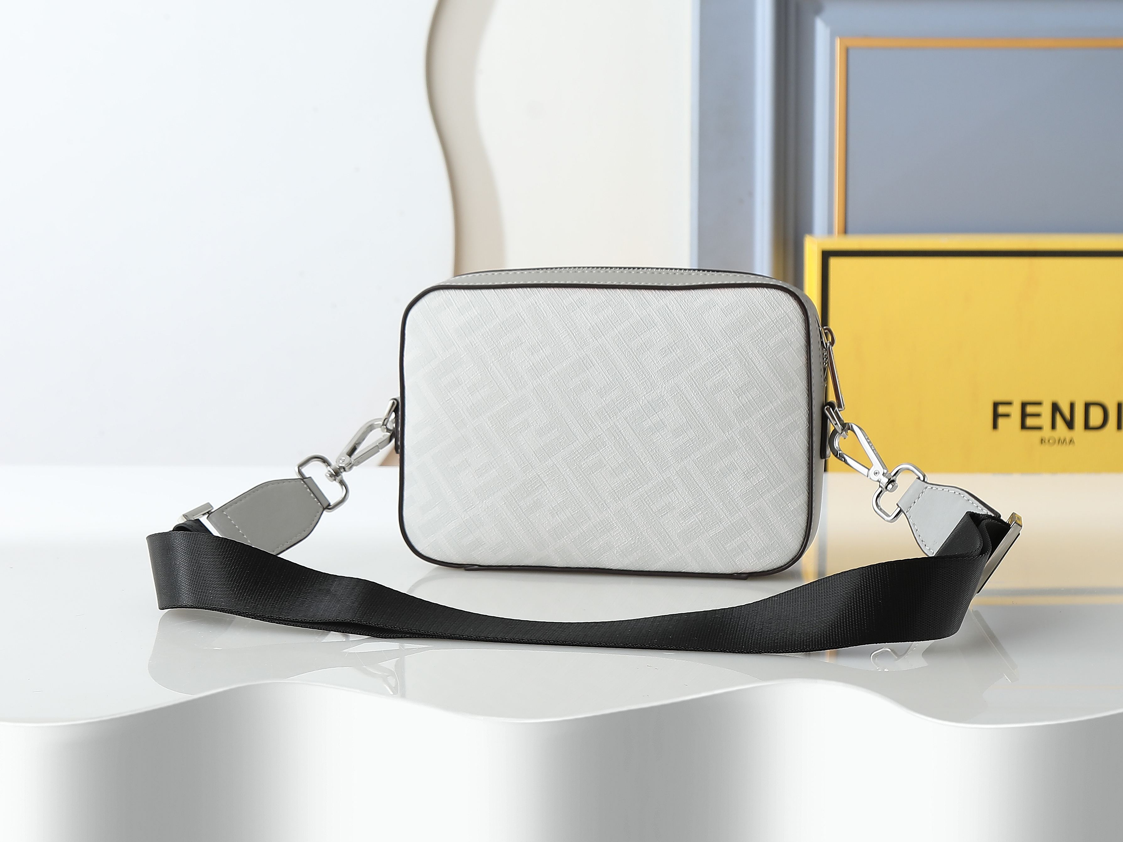 F7M0286 Compact Shoulder Bag with FF Pattern