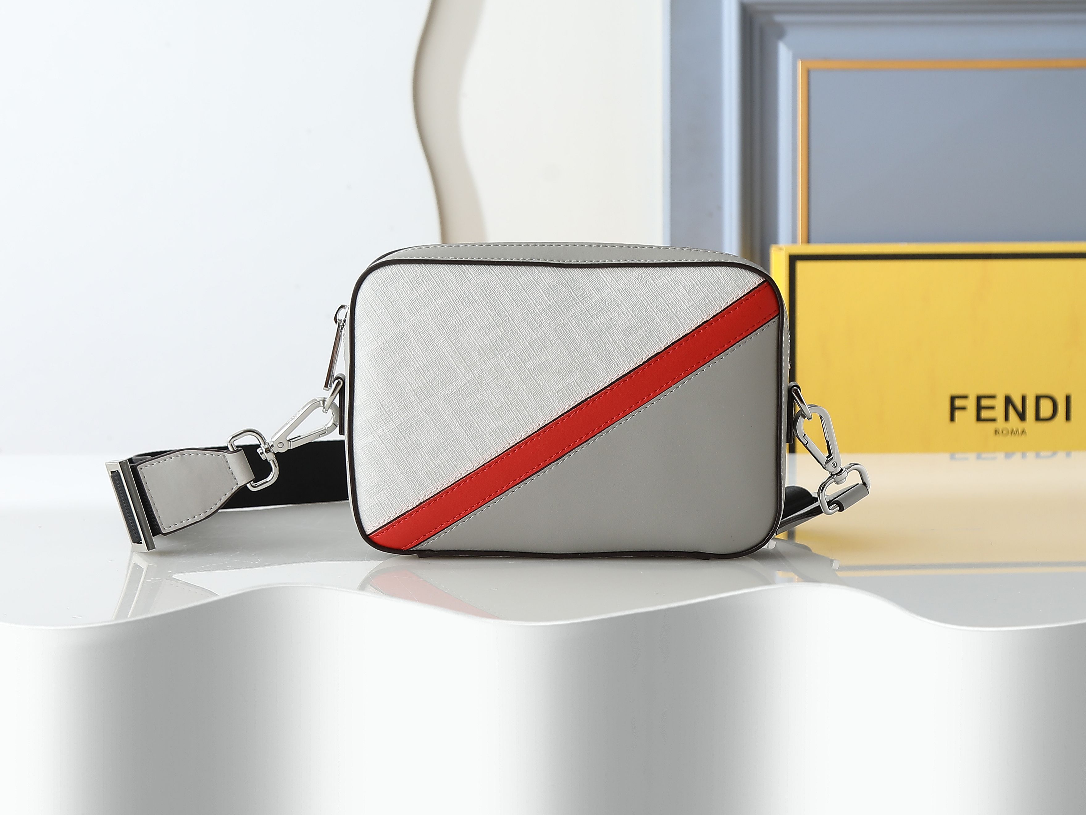 F7M0286 Compact Shoulder Bag with FF Pattern