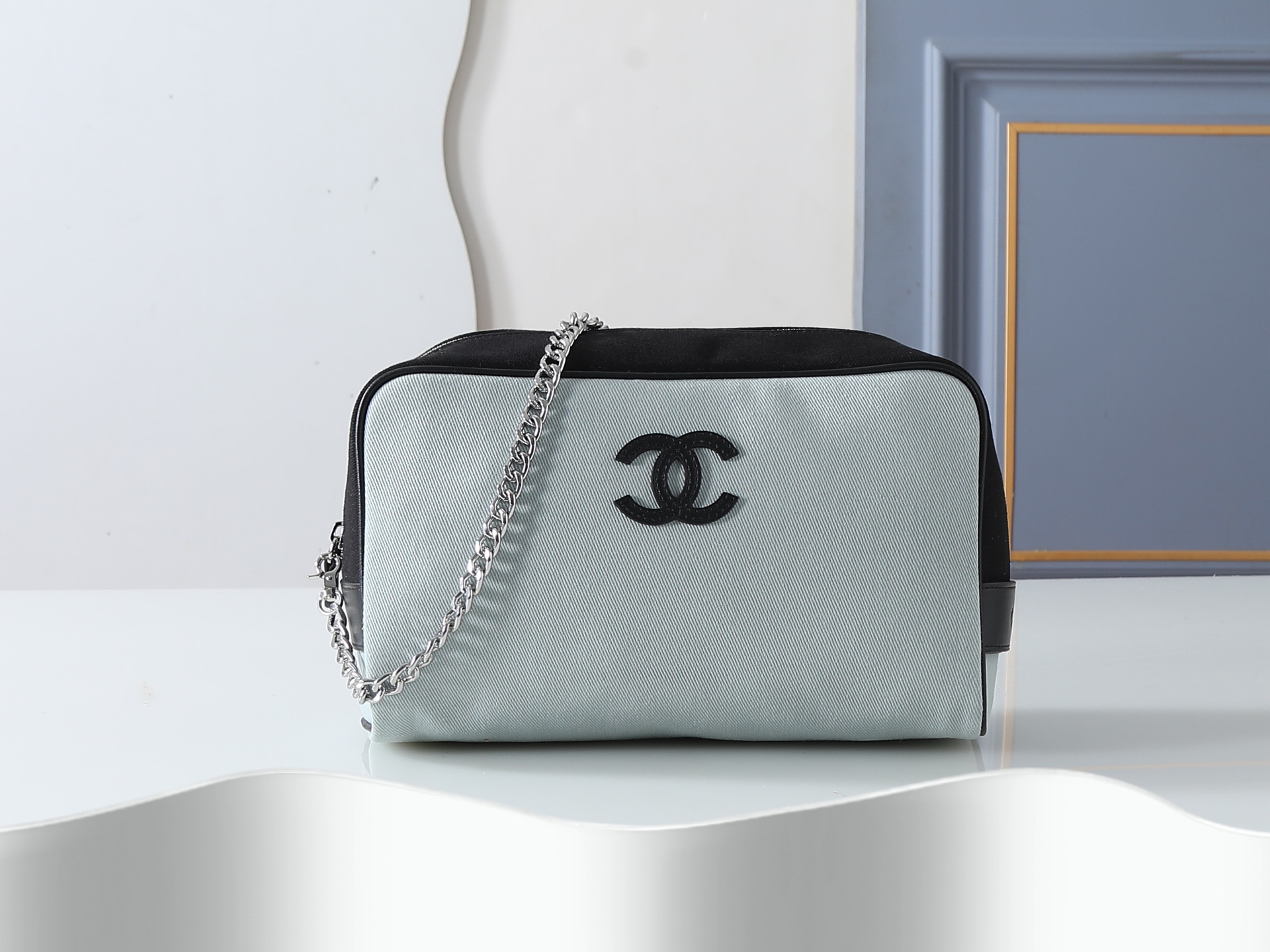 款号5267蓝色大号 CHANEL 香奈儿 26M coco- Beach 沙滩系列 经典双C logo