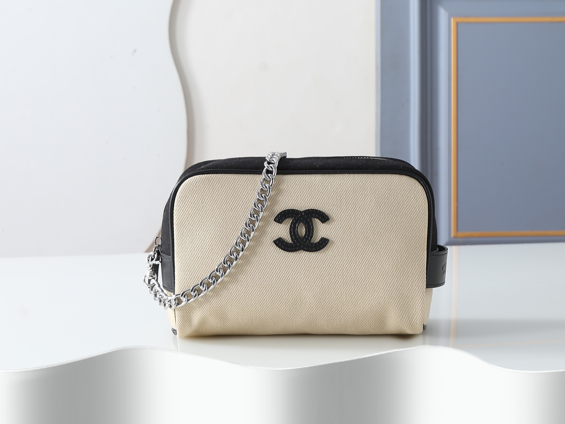 款号5226杏色小号 CHANEL 香奈儿 26M coco- Beach 沙滩系列 经典双C logo