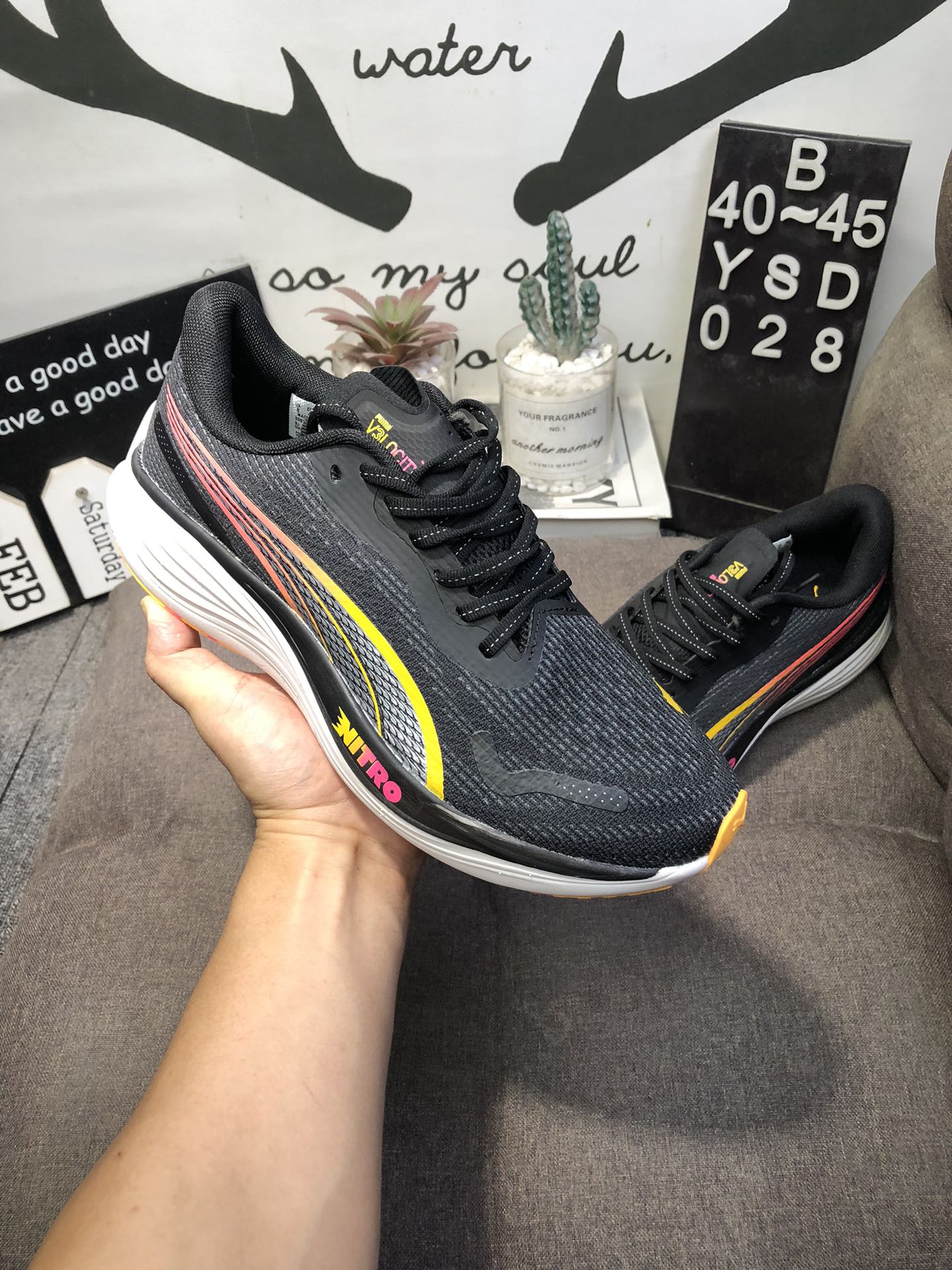 130💰公司级真标半码 PUMA彪马3DEVIATE NITRO3 竞速缓震碳板氮气科技跑步鞋YSD028