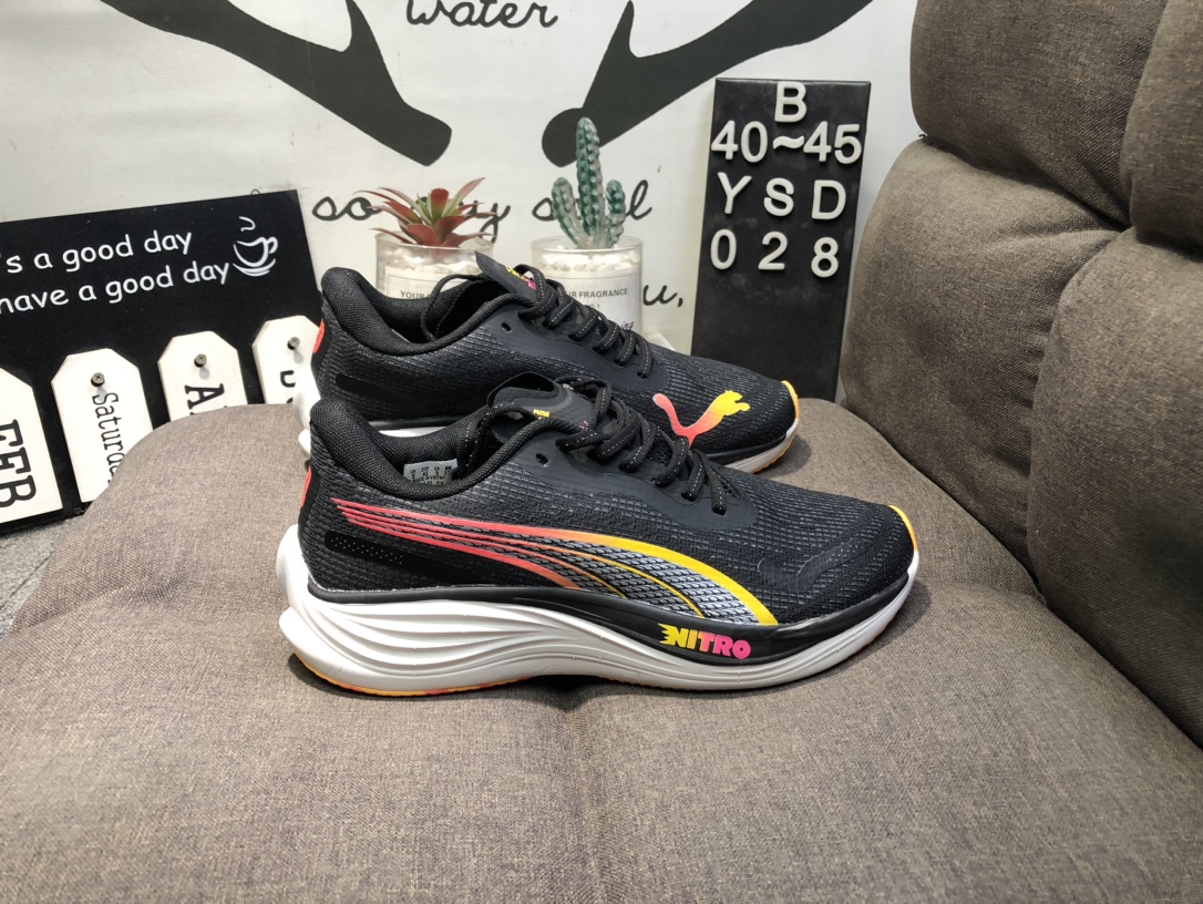 130💰公司级真标半码 PUMA彪马3DEVIATE NITRO3 竞速缓震碳板氮气科技跑步鞋YSD028