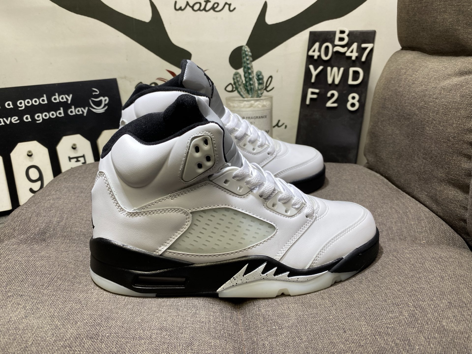 🈴150💰真标带半码 乔丹Air Jordan 5 Low AJ5乔5运动休闲低帮实战篮球鞋 YWDF28