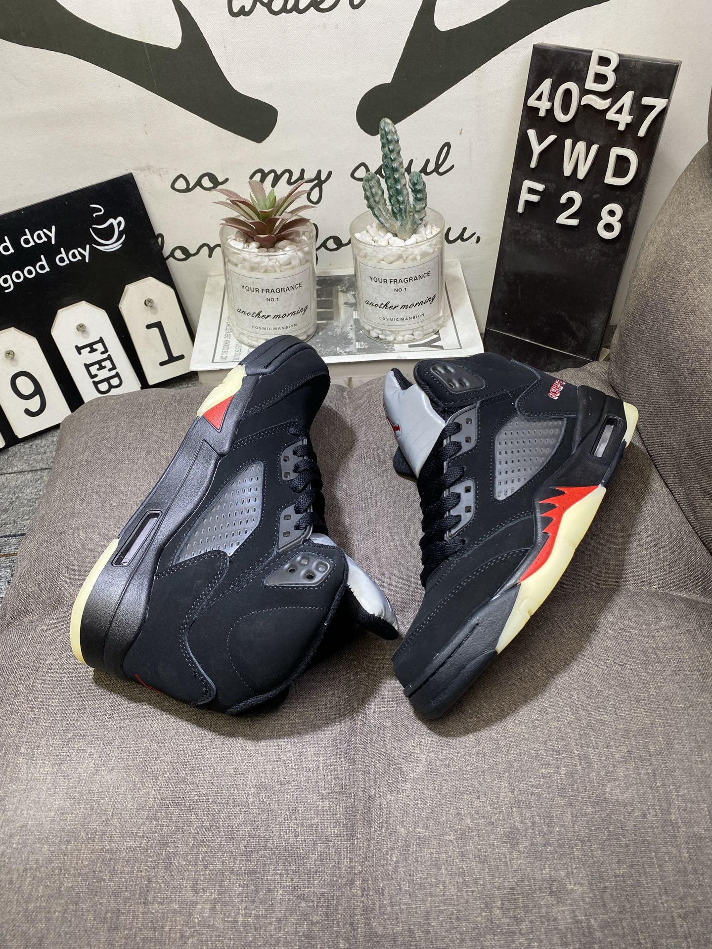 150💰真标带半码 乔丹Air Jordan 5 Low AJ5乔5运动休闲低帮实战篮球鞋 YWDF28
