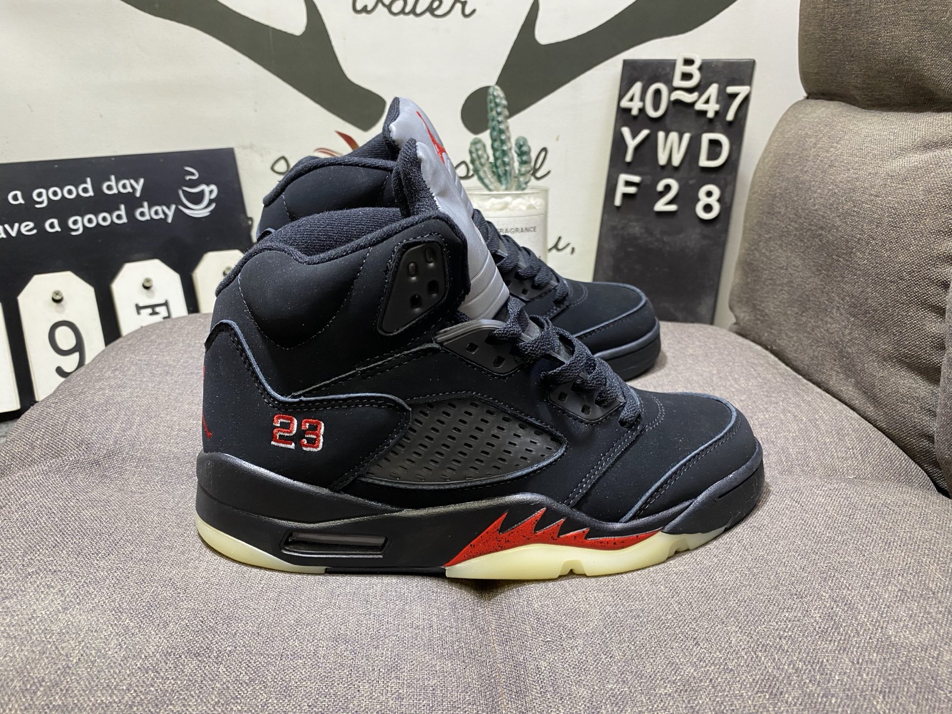 150💰真标带半码 乔丹Air Jordan 5 Low AJ5乔5运动休闲低帮实战篮球鞋 YWDF28