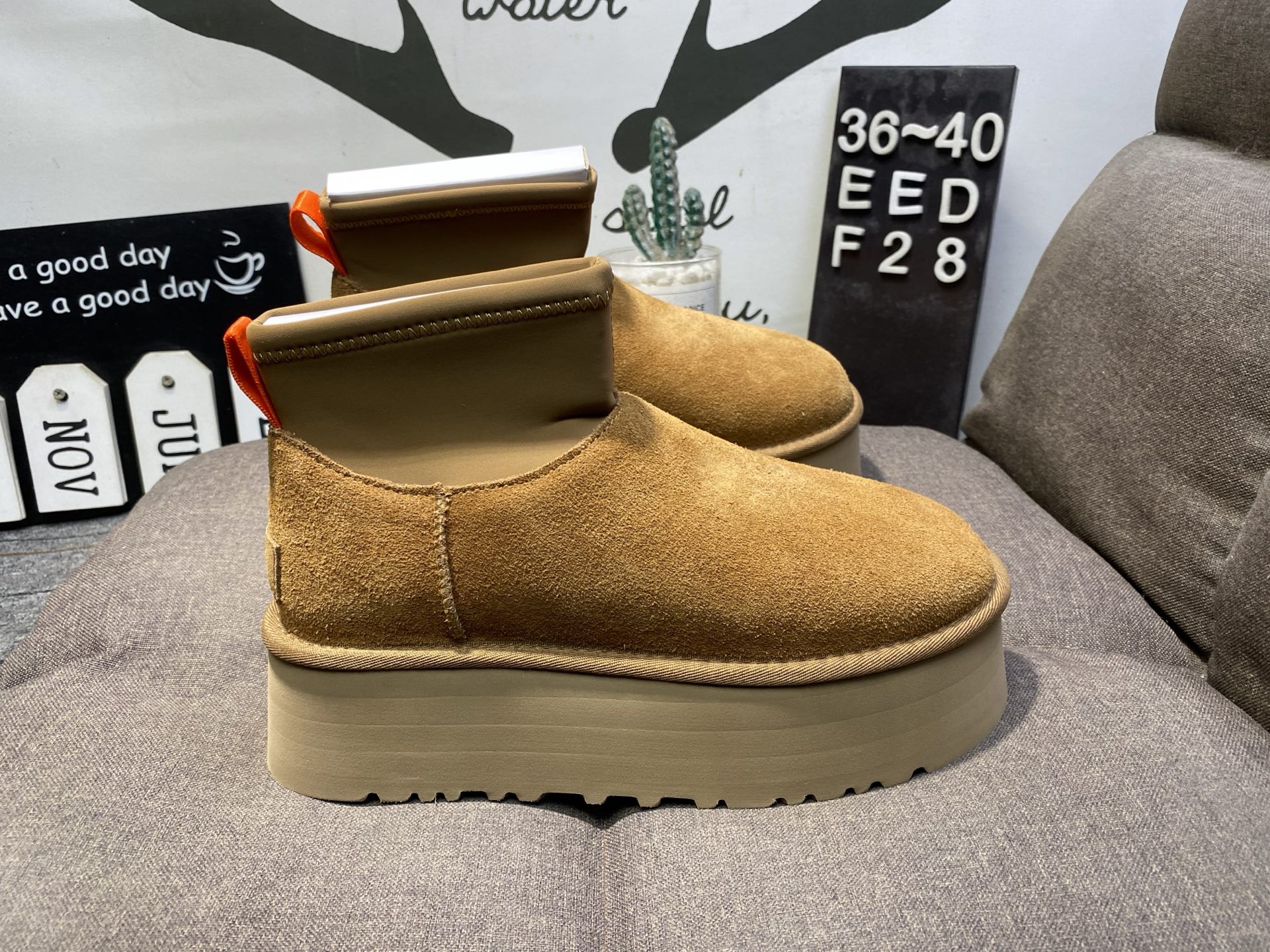 UGG2025新款厚底迪普靴袜套中筒雪地靴EEDF28