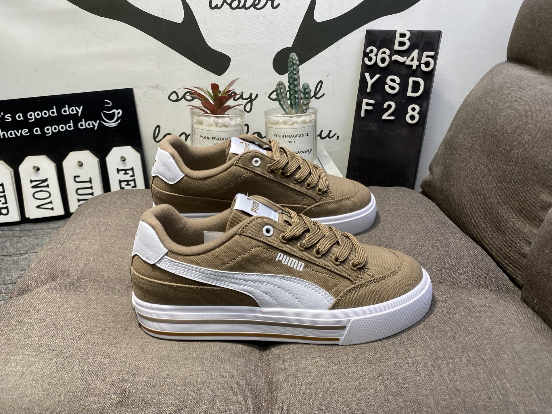 Puma彪马Court Classic Vulc FS男女运动帆布板鞋 YSDF28