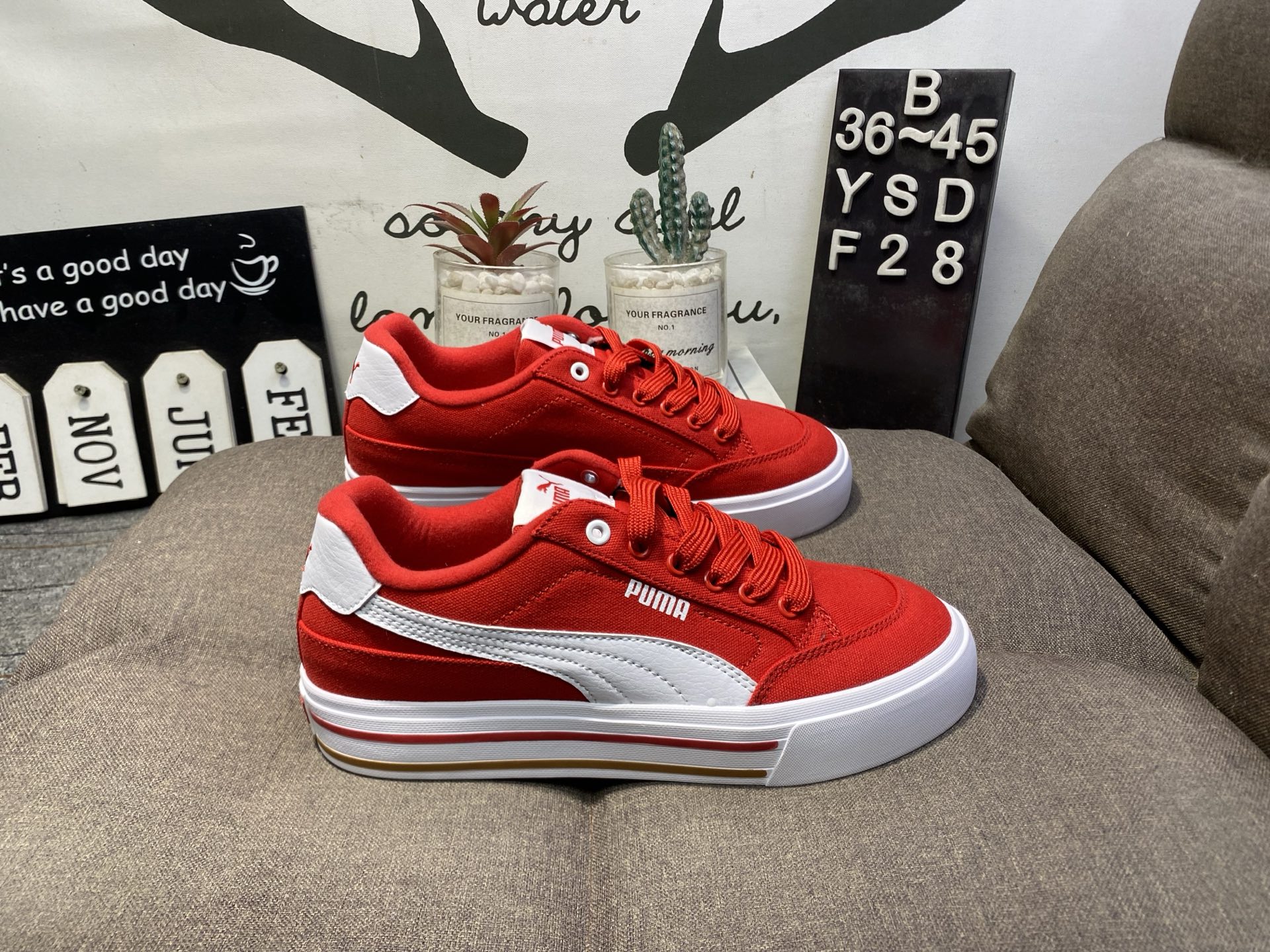 Puma彪马Court Classic Vulc FS男女运动帆布板鞋 YSDF28