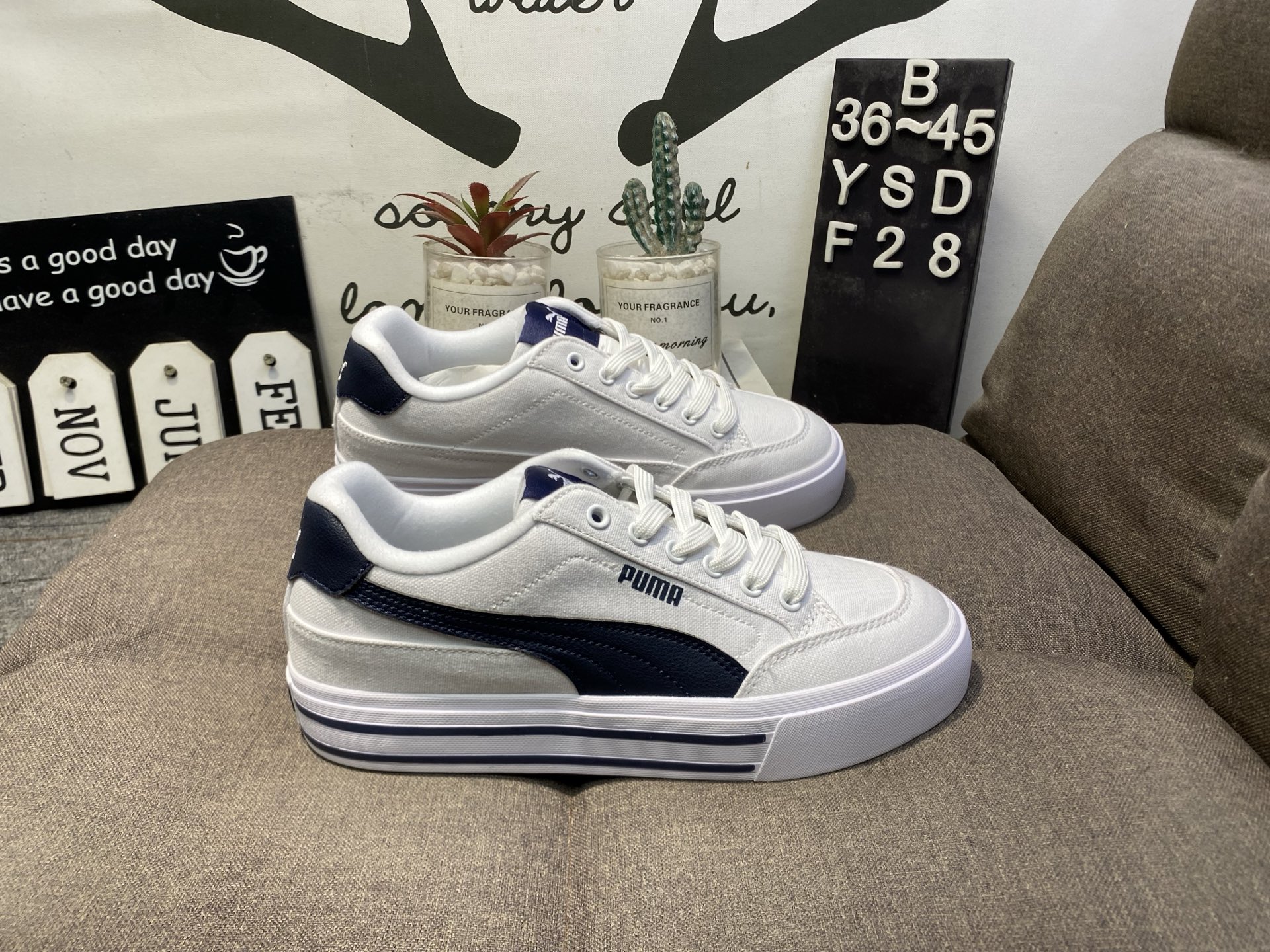 Puma彪马Court Classic Vulc FS男女运动帆布板鞋 YSDF28