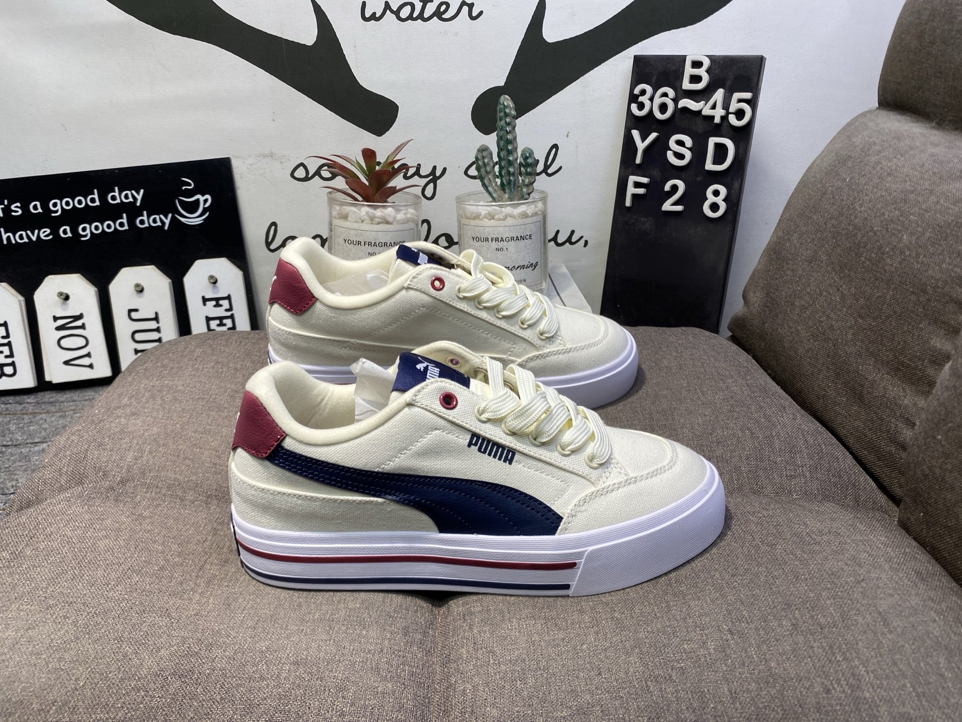 Puma彪马Court Classic Vulc FS男女运动帆布板鞋 YSDF28