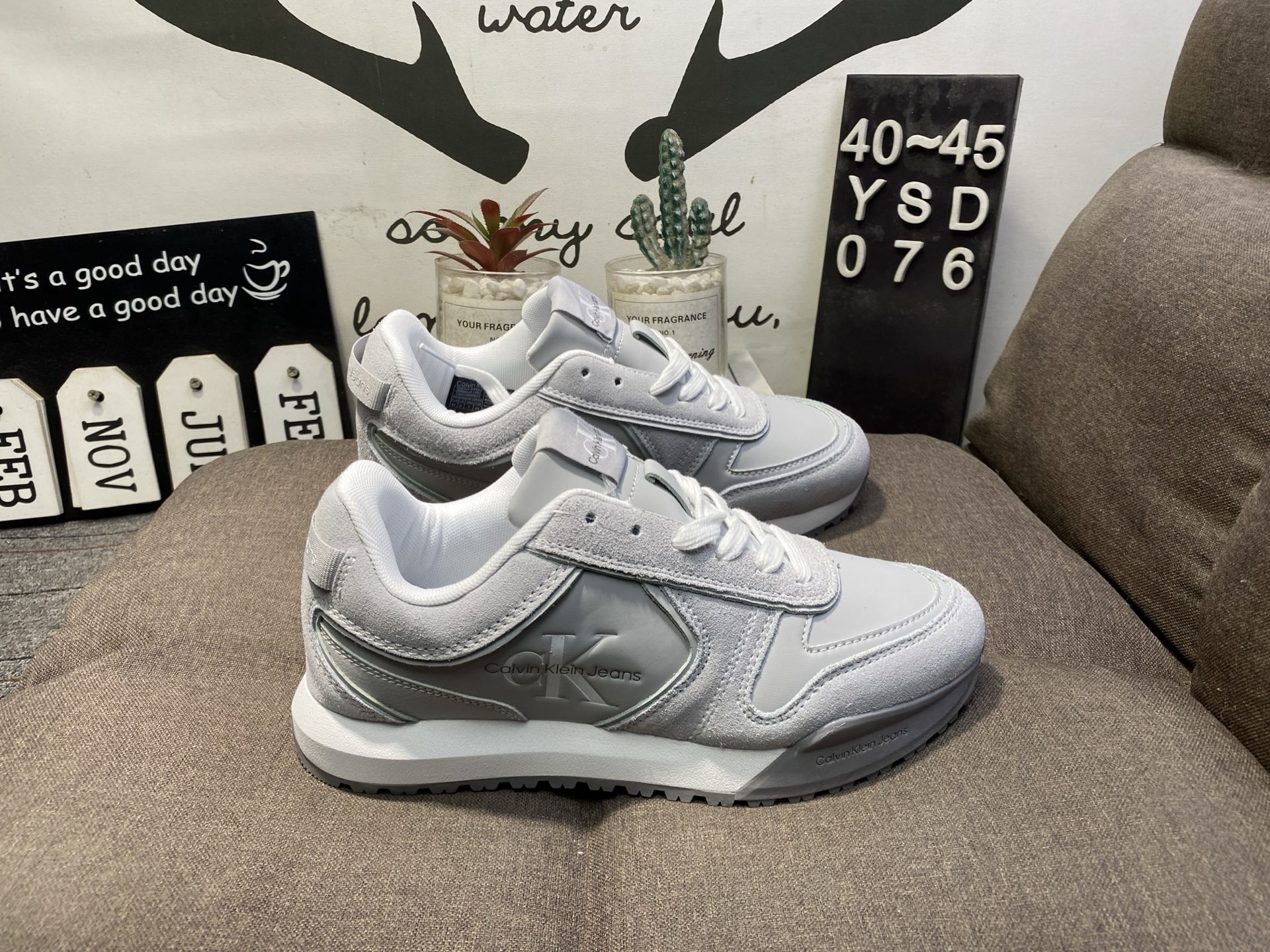 130💰 Calvin Klein/凯文克莱ck麂皮休闲运动鞋 YSD076