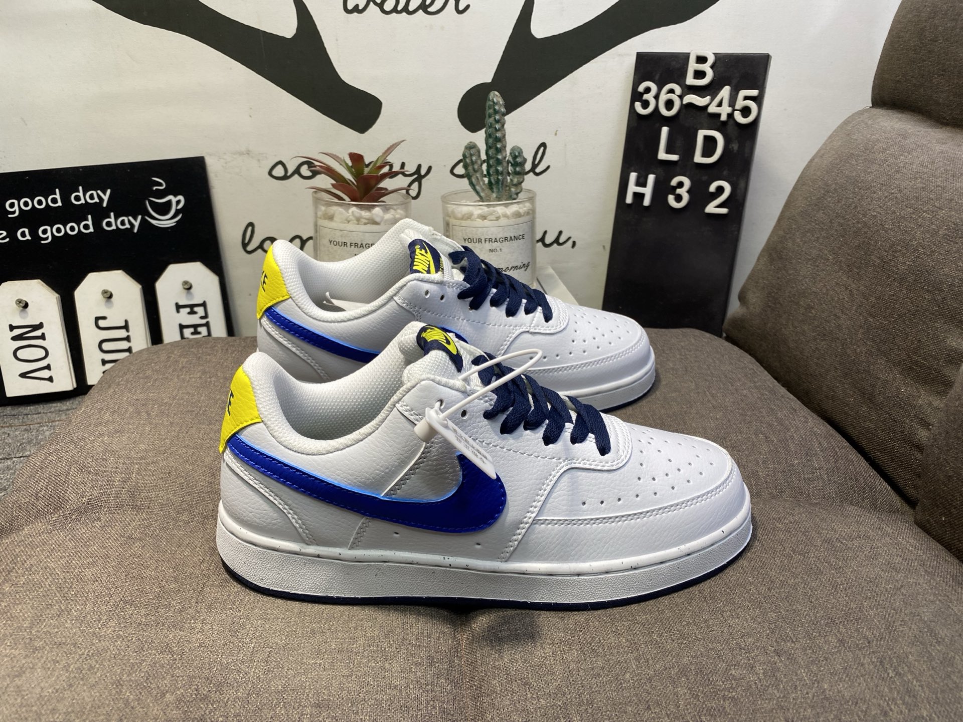 🈴60💰真标半码 Nike/耐克Court Vision男女耐磨低帮运动板鞋LDH32