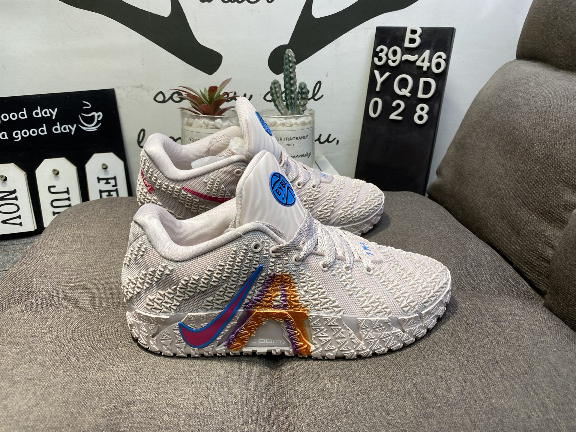 NIKE 耐克JA3 莫兰特3代 耐磨防滑低帮男子实战篮球鞋YQD028