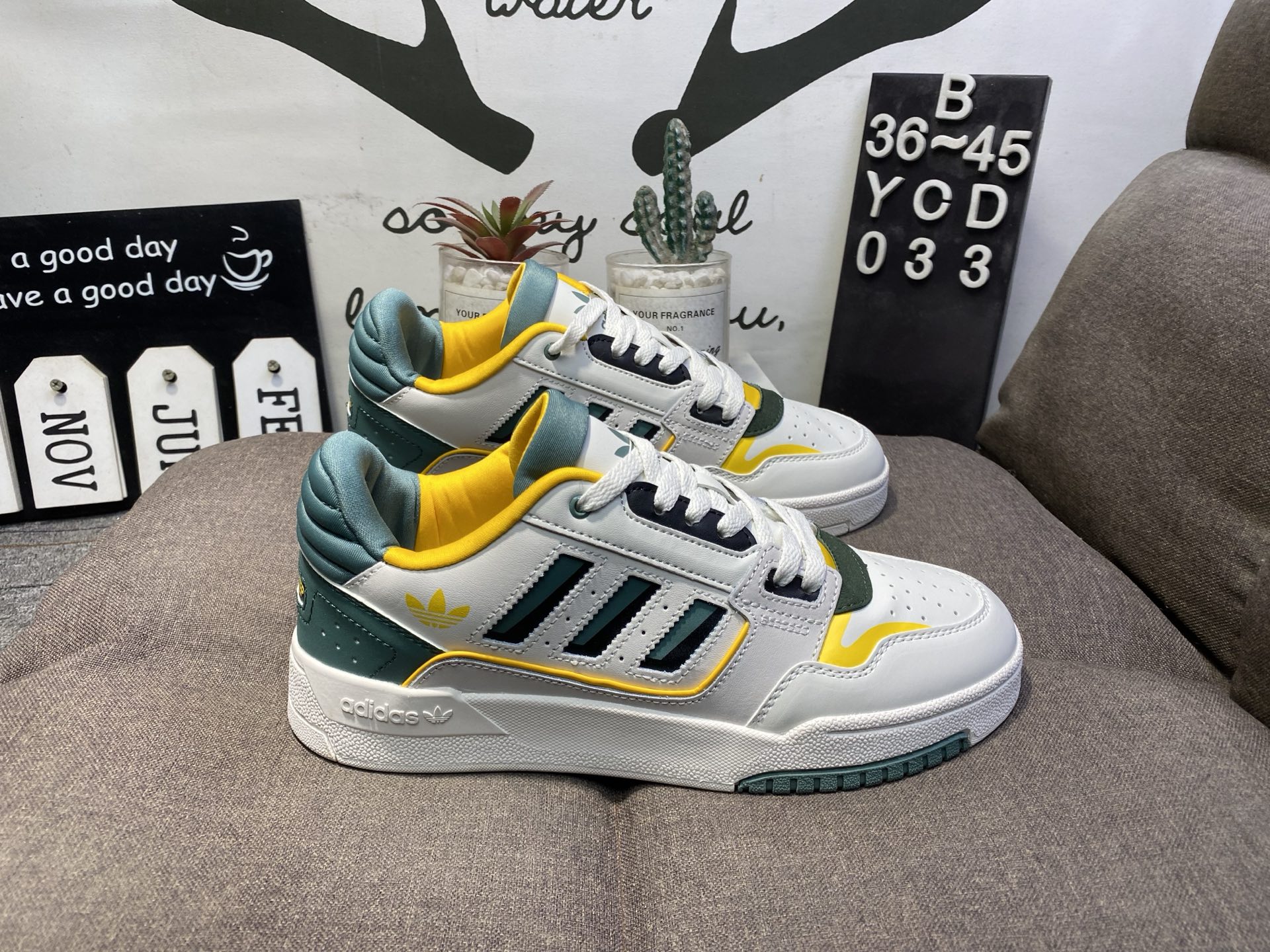 140💰真标半码
Adidas阿迪达斯三叶草DROP STEP运动休闲鞋YCD033