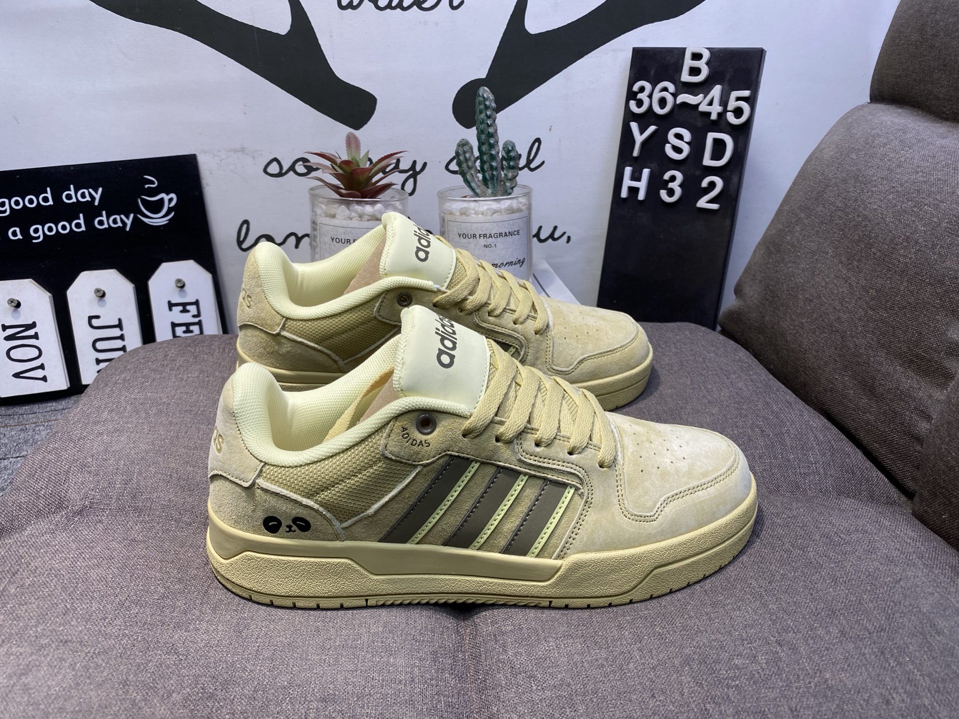 Adidas阿迪达斯NEO ENTRAP男女同款低帮休闲透气平底小白鞋YSDH32