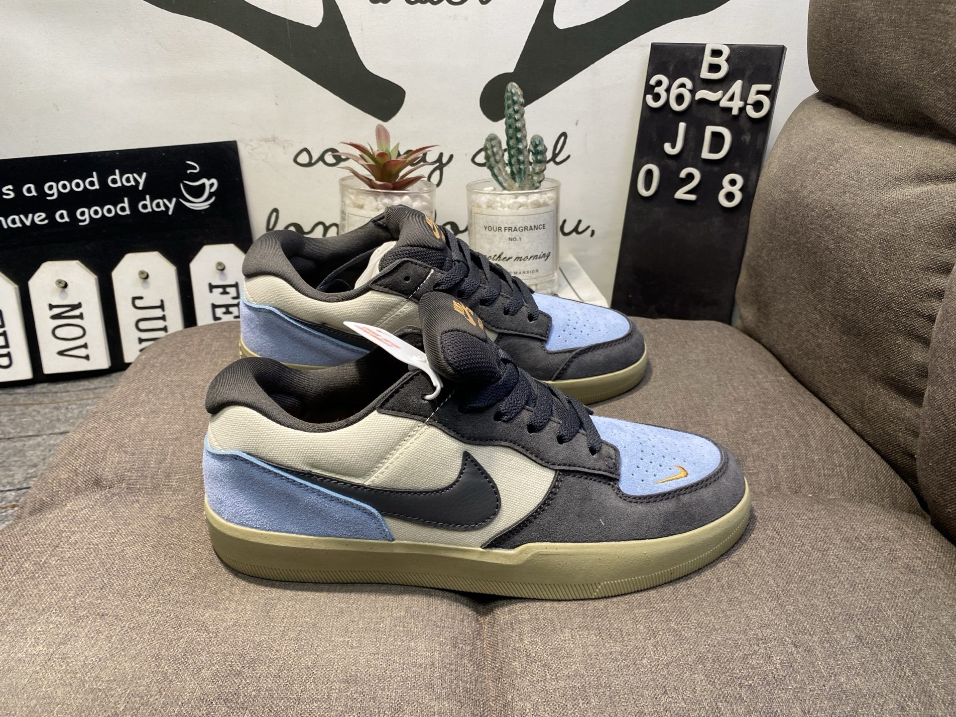 Nike耐克SB FORCE58猪巴革校园运动滑板鞋JD028