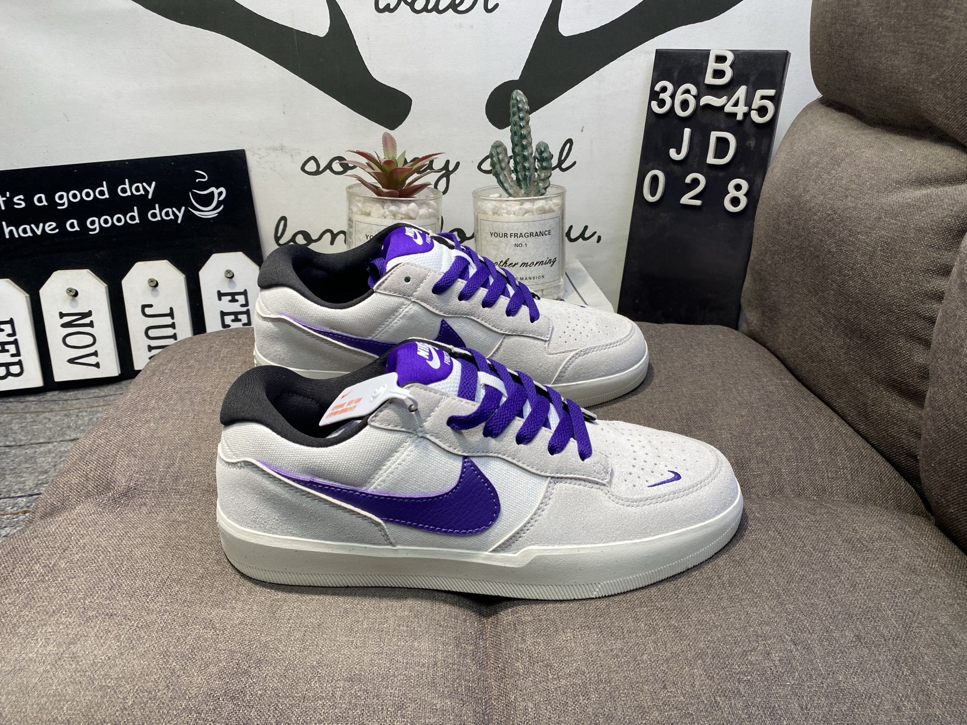 Nike耐克SB FORCE58猪巴革校园运动滑板鞋JD028