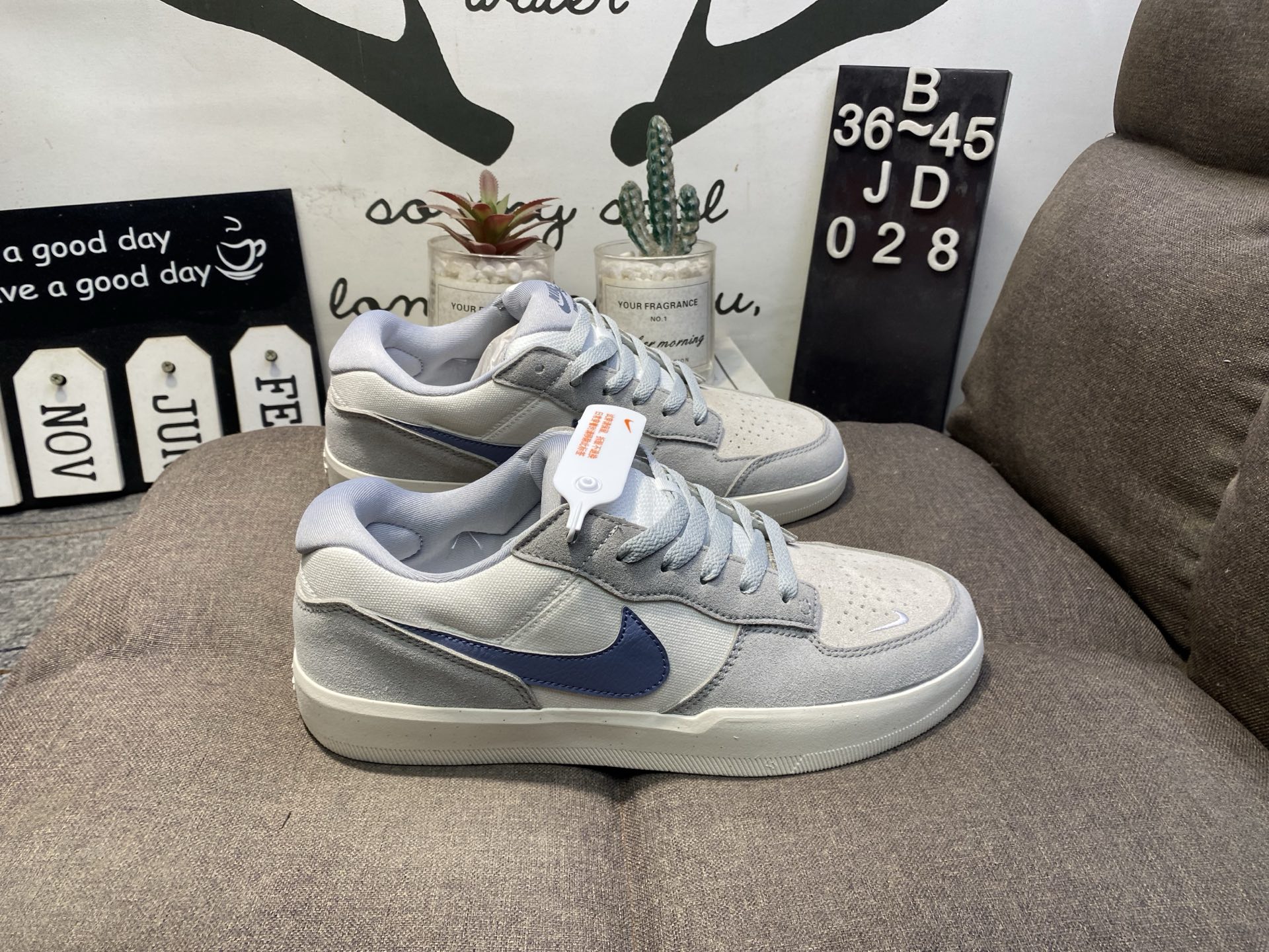 Nike耐克SB FORCE58猪巴革校园运动滑板鞋JD028