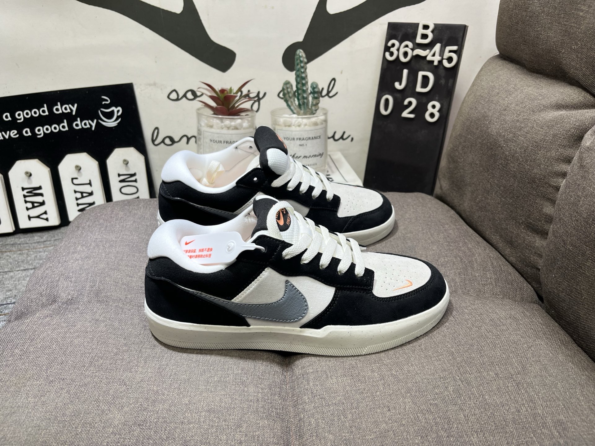 Nike耐克SB FORCE58猪巴革校园运动滑板鞋JD028