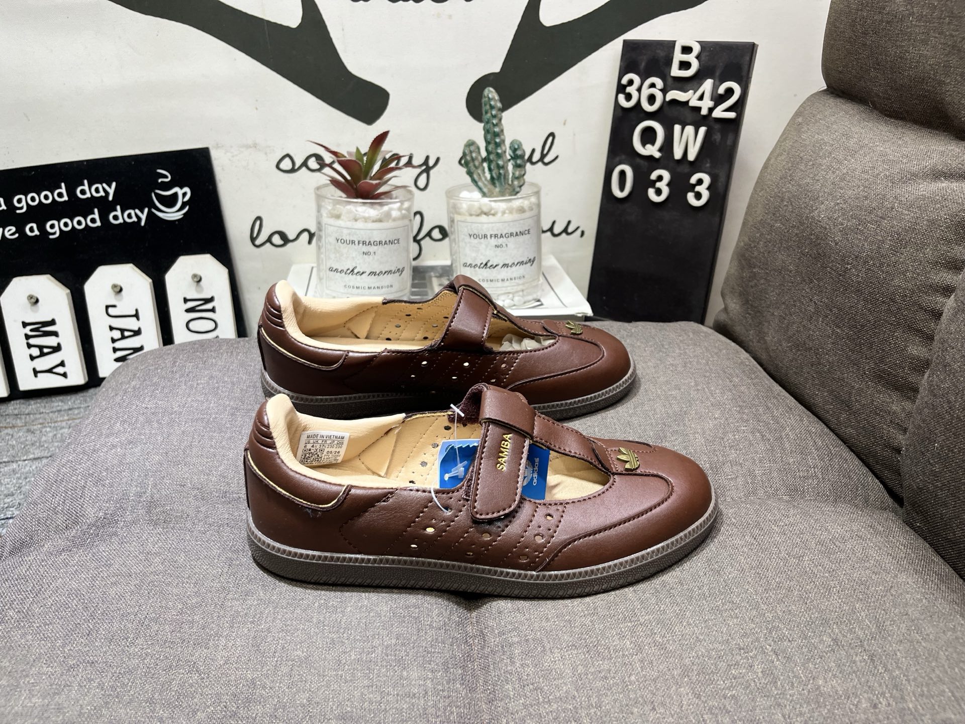 adidas阿迪达斯SAMBA JANE W运动休闲小白鞋QW033