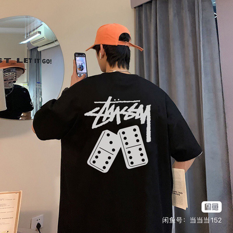 “StUSSY Stussy Dice T-shirt in Black and White for Men and Women” - 图片 3