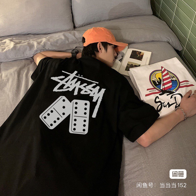 “StUSSY Stussy Dice T-shirt in Black and White for Men and Women” - 图片 9