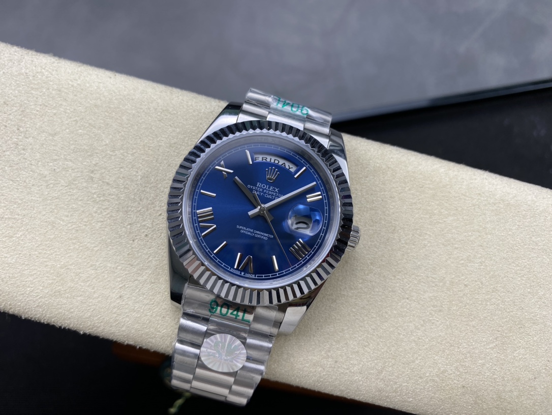 Rolex 双头粒版本 40mm 自動巻き機械式腕時計