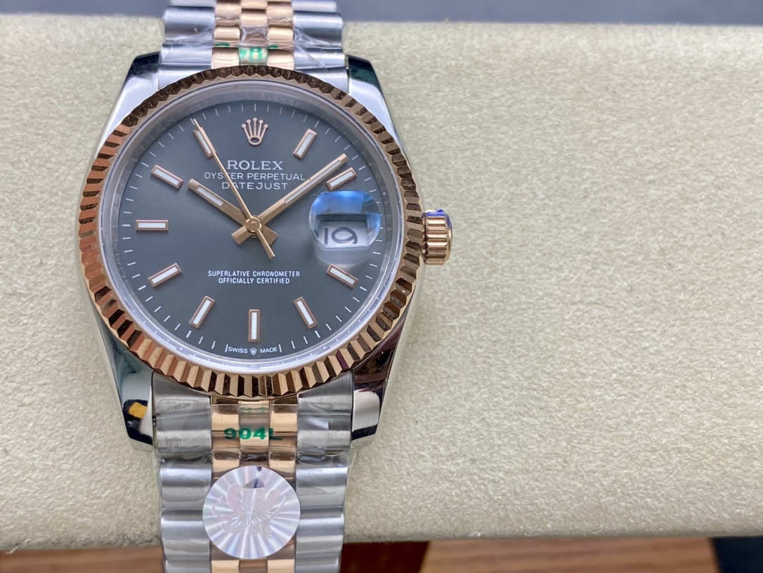 ロレックス 日付型シリーズ 双头粒版本 36mm自動巻き腕時計