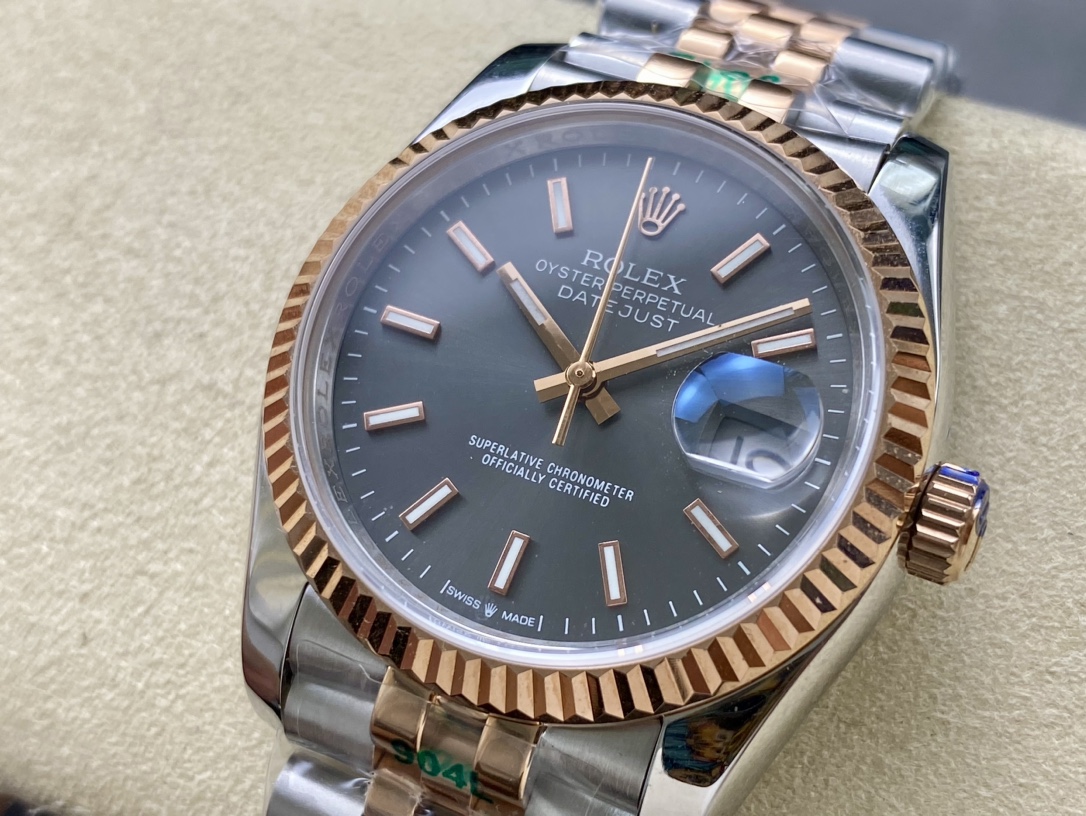 ロレックス 日付型シリーズ 双头粒版本 36mm自動巻き腕時計