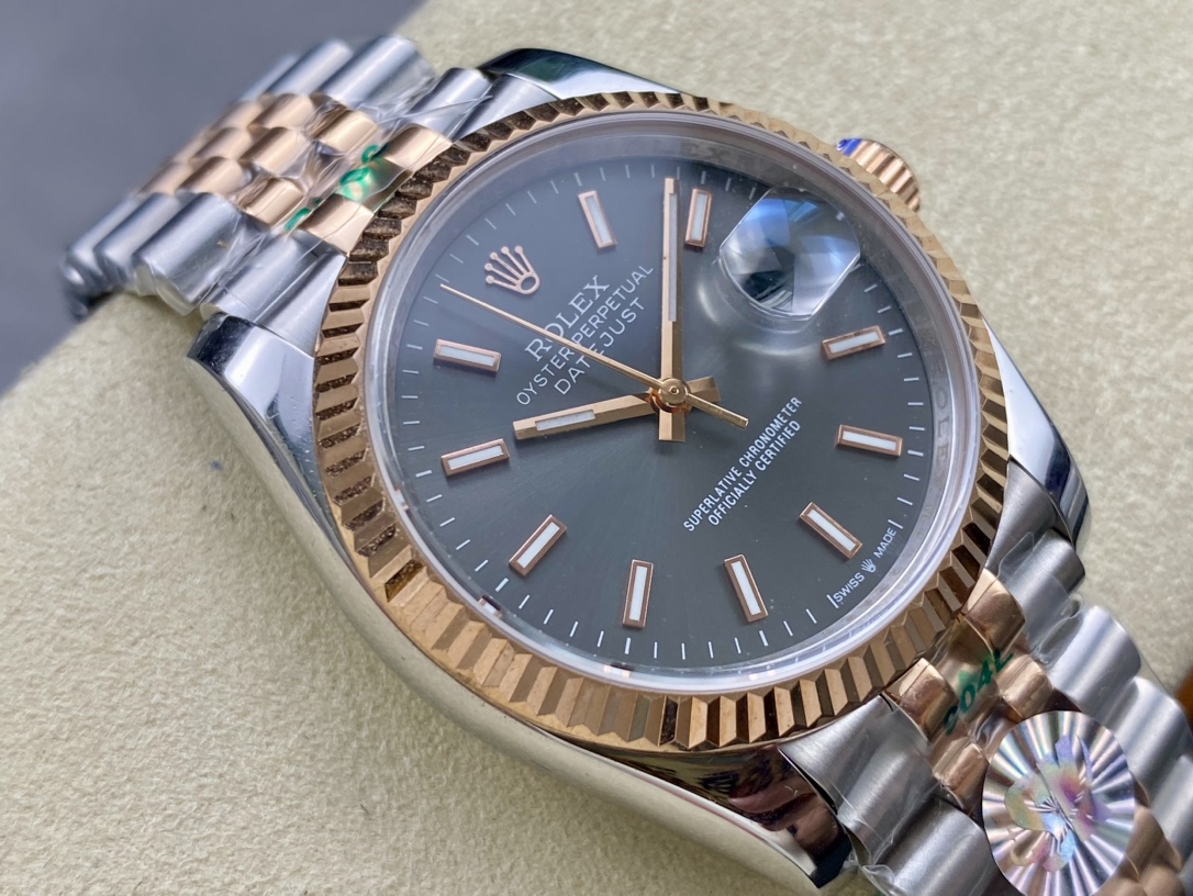 ロレックス 日付型シリーズ 双头粒版本 36mm自動巻き腕時計
