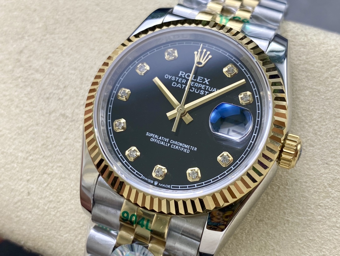 ロレックス 日付型シリーズ 双頭粒版本 36mm 自動機械式腕時計