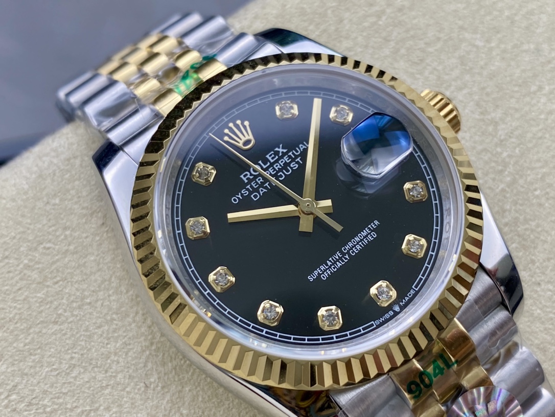 ロレックス 日付型シリーズ 双頭粒版本 36mm 自動機械式腕時計