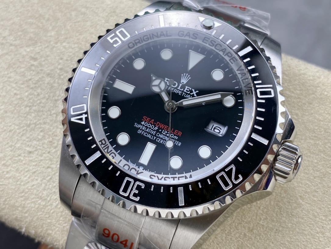 SK 劳力士SEA海使鬼王 44mm深潜型腕表 - 高透過防刮ブルーサファイアガラス