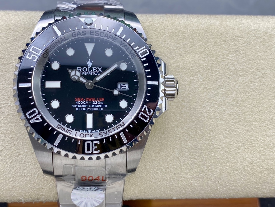 SK 劳力士SEA海使鬼王 44mm深潜型腕表 - 高透過防刮ブルーサファイアガラス