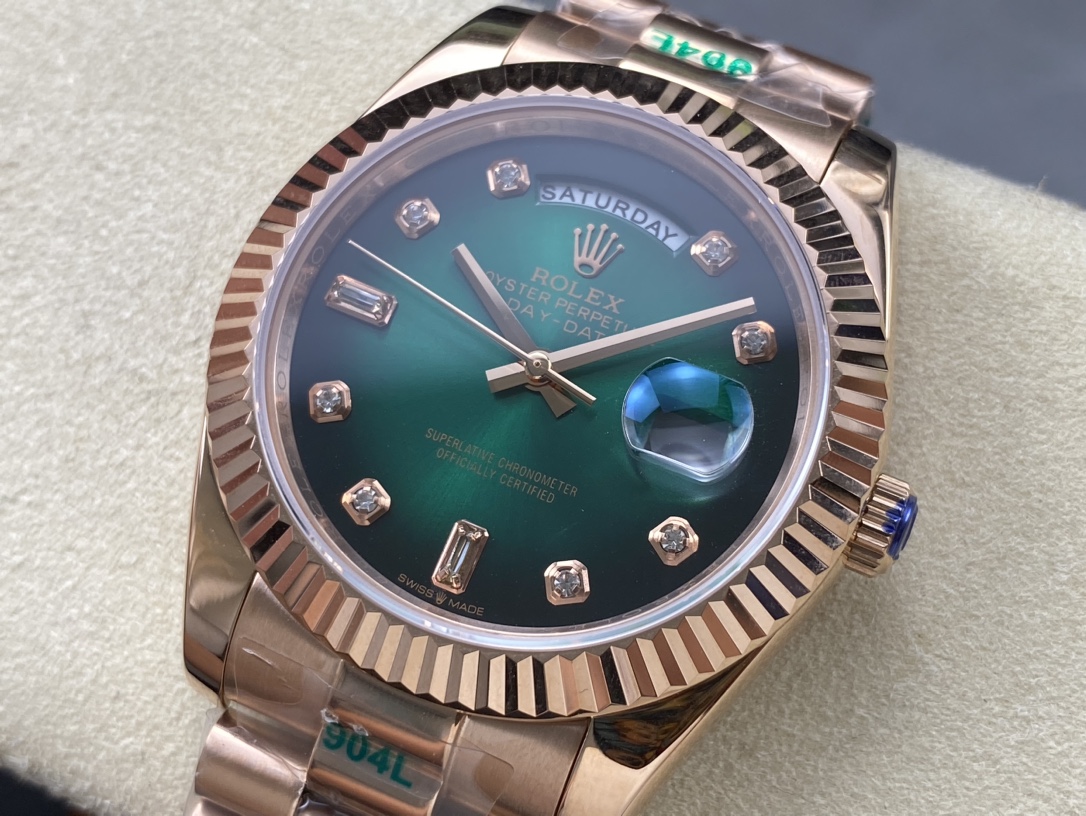 SK厂 劳力士Rolex 双历 星期日志型 40mm 高品質自動巻き腕時計