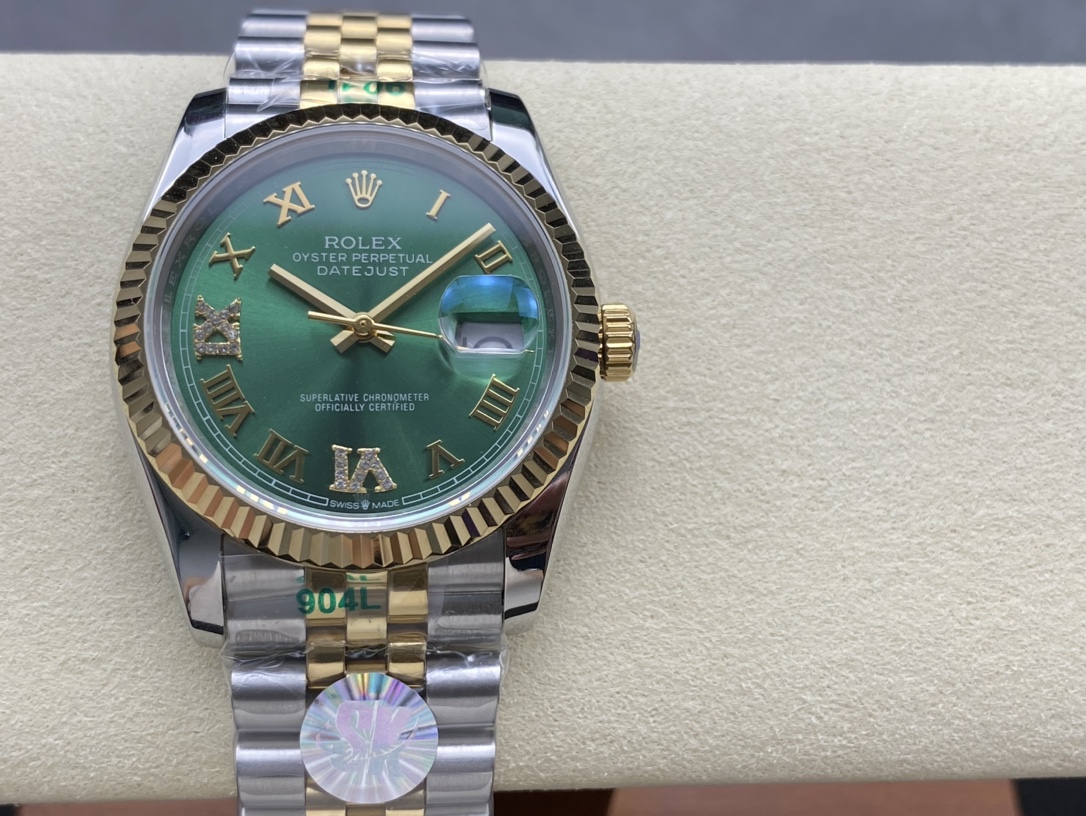 ロレックス双头粒版本 36mm 自動巻き機械式腕時計