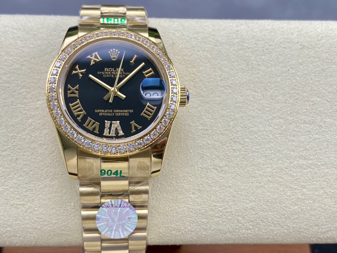 SK Factory 女款 劳力士Rolex 日志型31mm 自動機械式腕時計