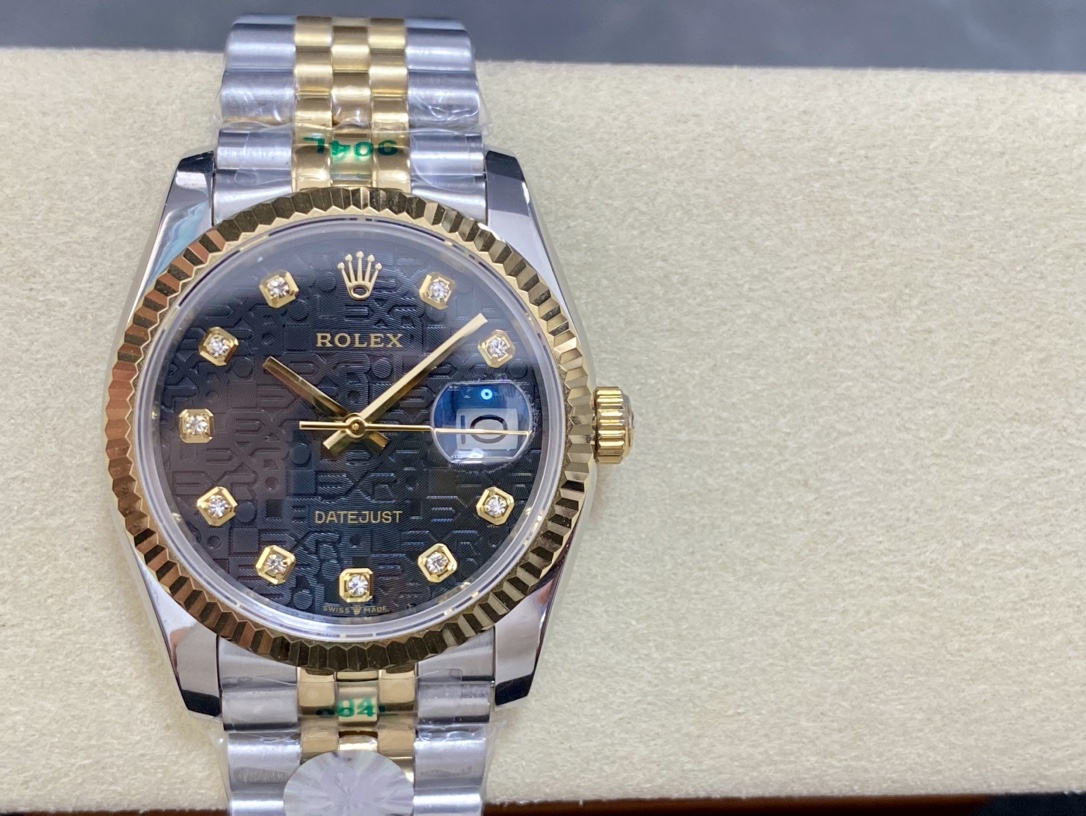 ロレックス 双头粒 36mm 自動巻き機械式腕時計